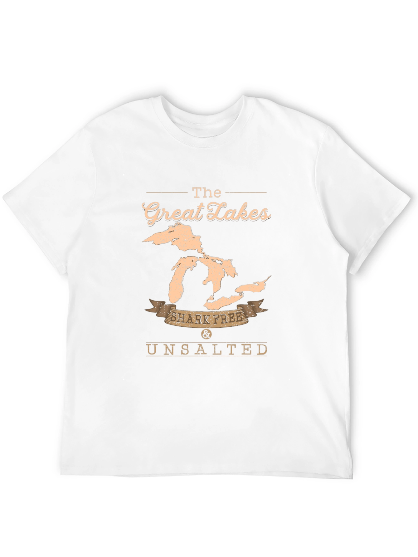 Great Lakes Shark Free T-Shirt - Unsalted Black Tee