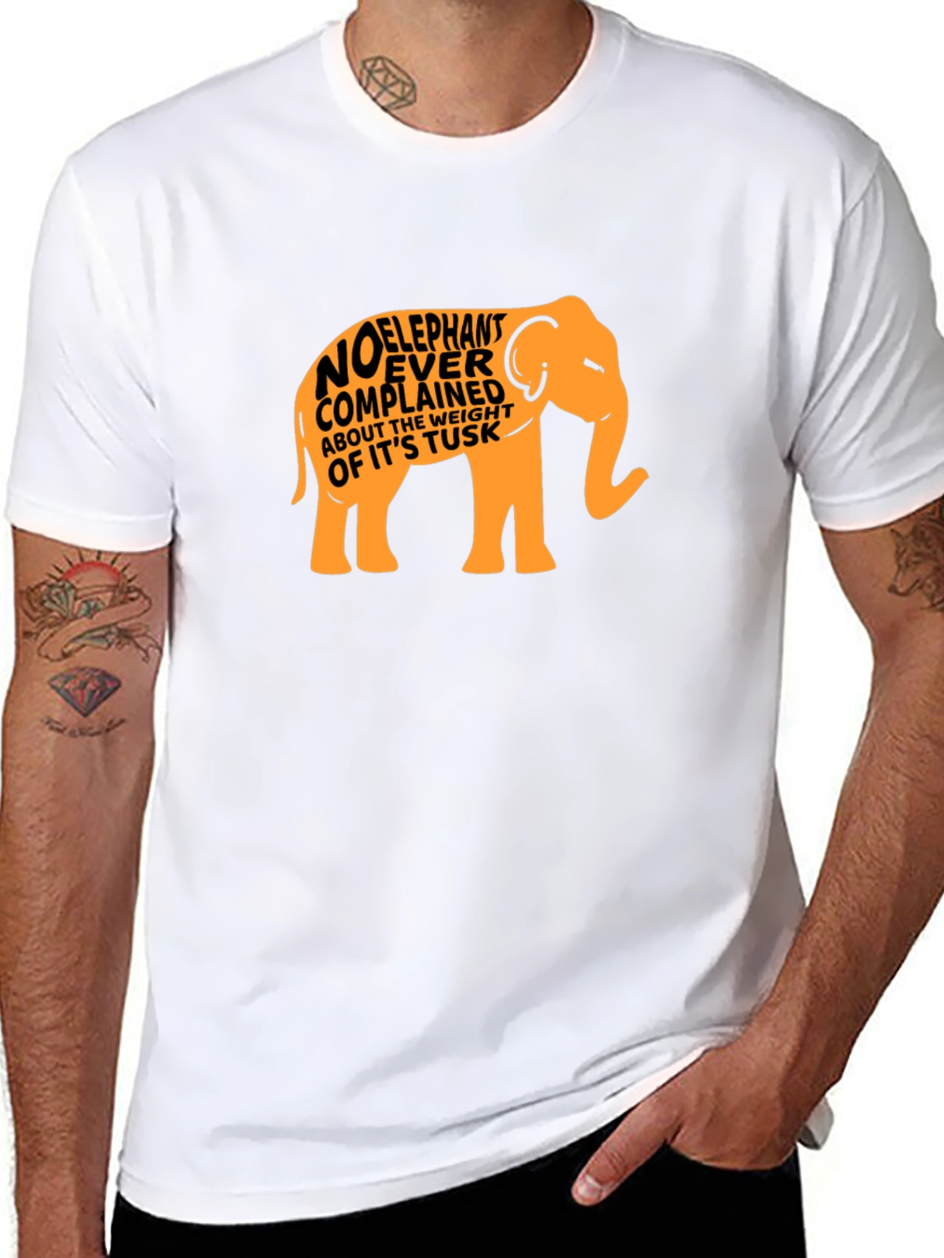 Elephant Tusk Weight Complaining T-Shirt