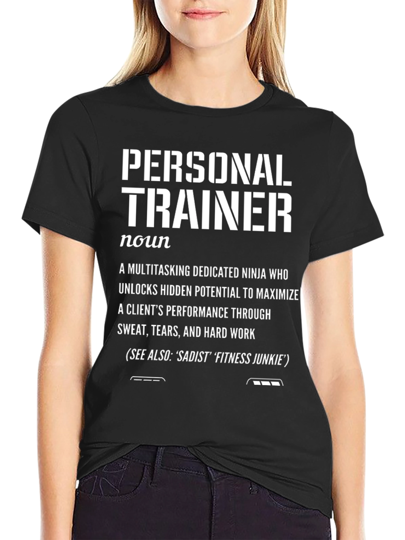 Personal Trainer Definition Black T-Shirt