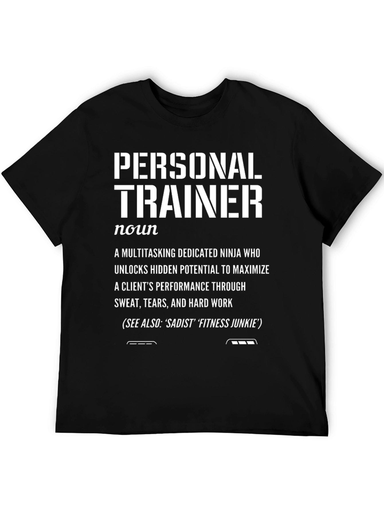 Personal Trainer Definition Black T-Shirt