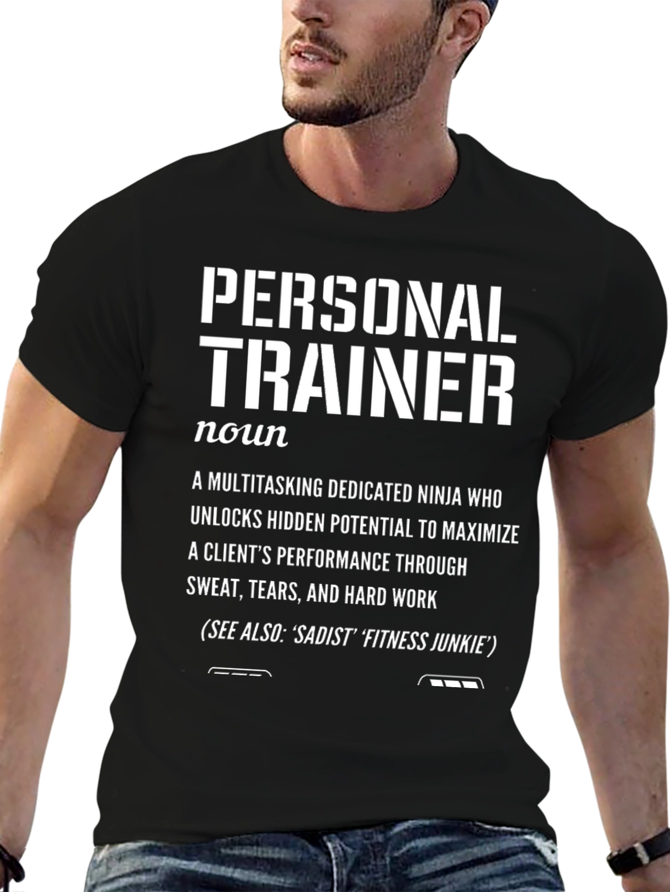 Personal Trainer Definition Black T-Shirt
