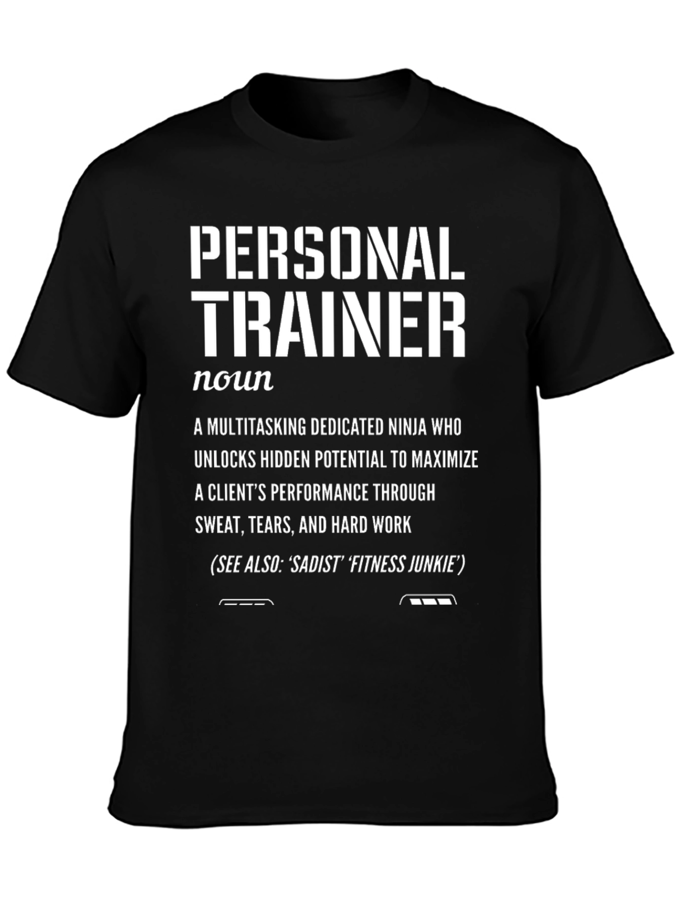 Personal Trainer Definition Black T-Shirt