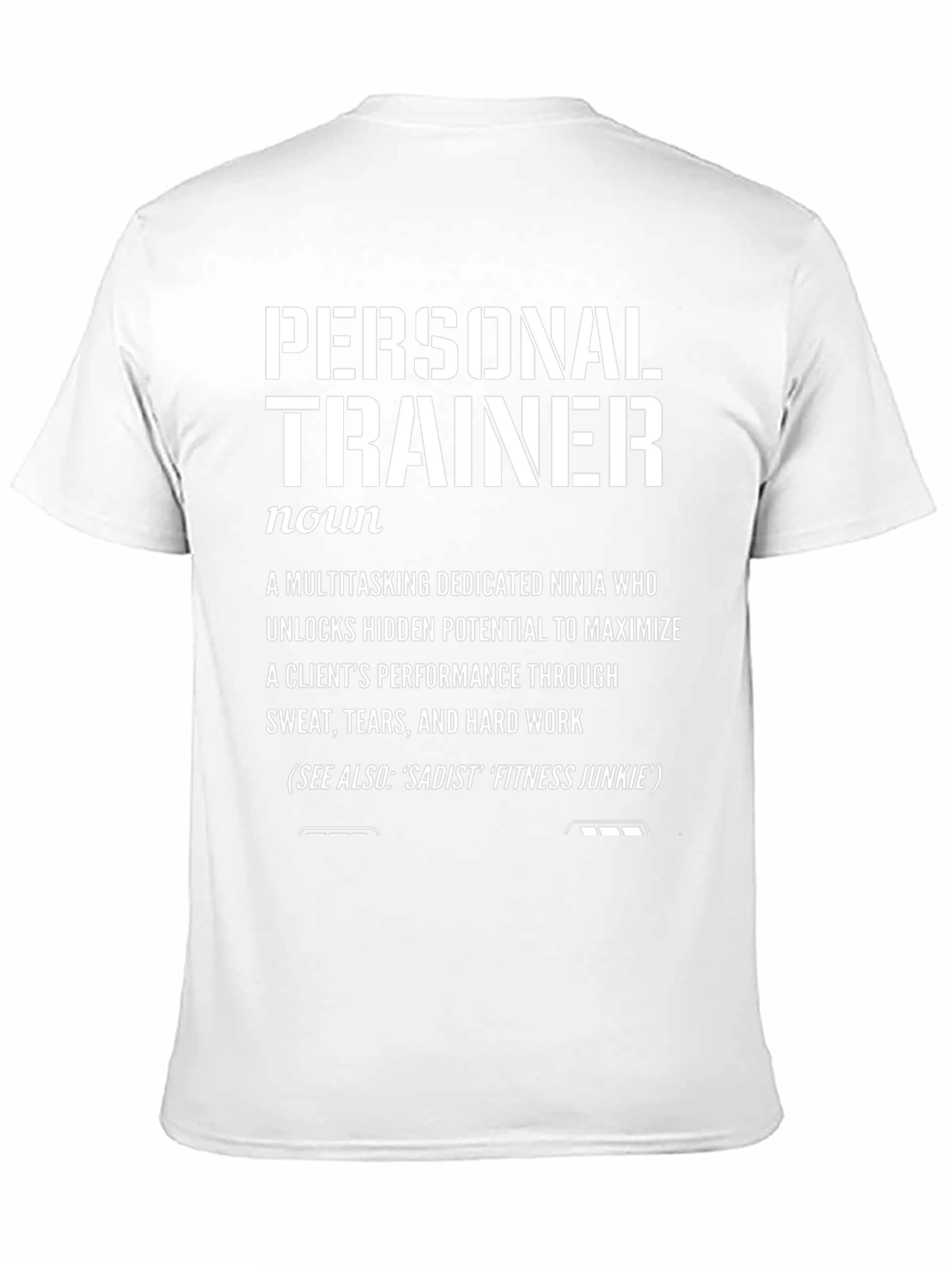 Personal Trainer Definition Black T-Shirt