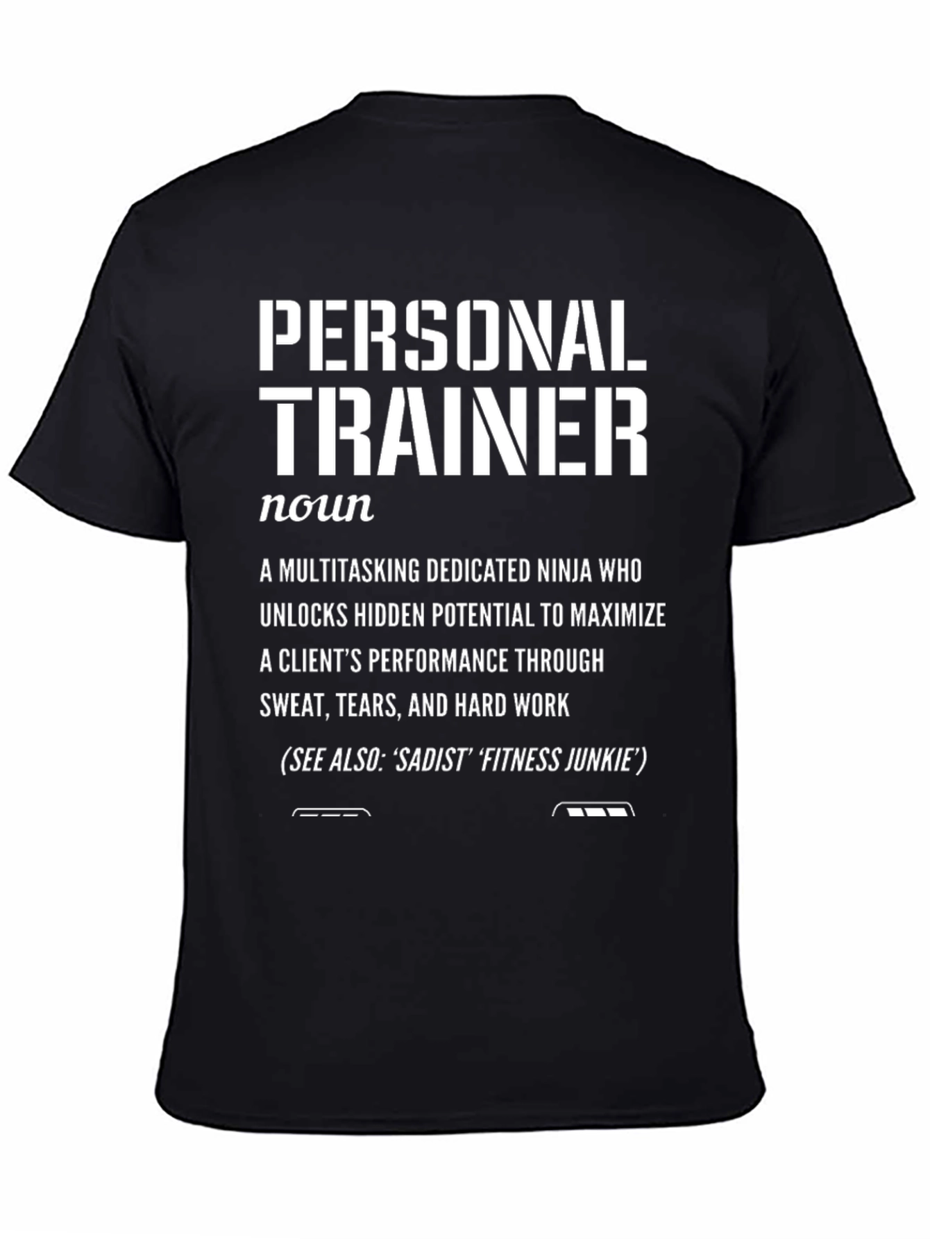 Personal Trainer Definition Black T-Shirt
