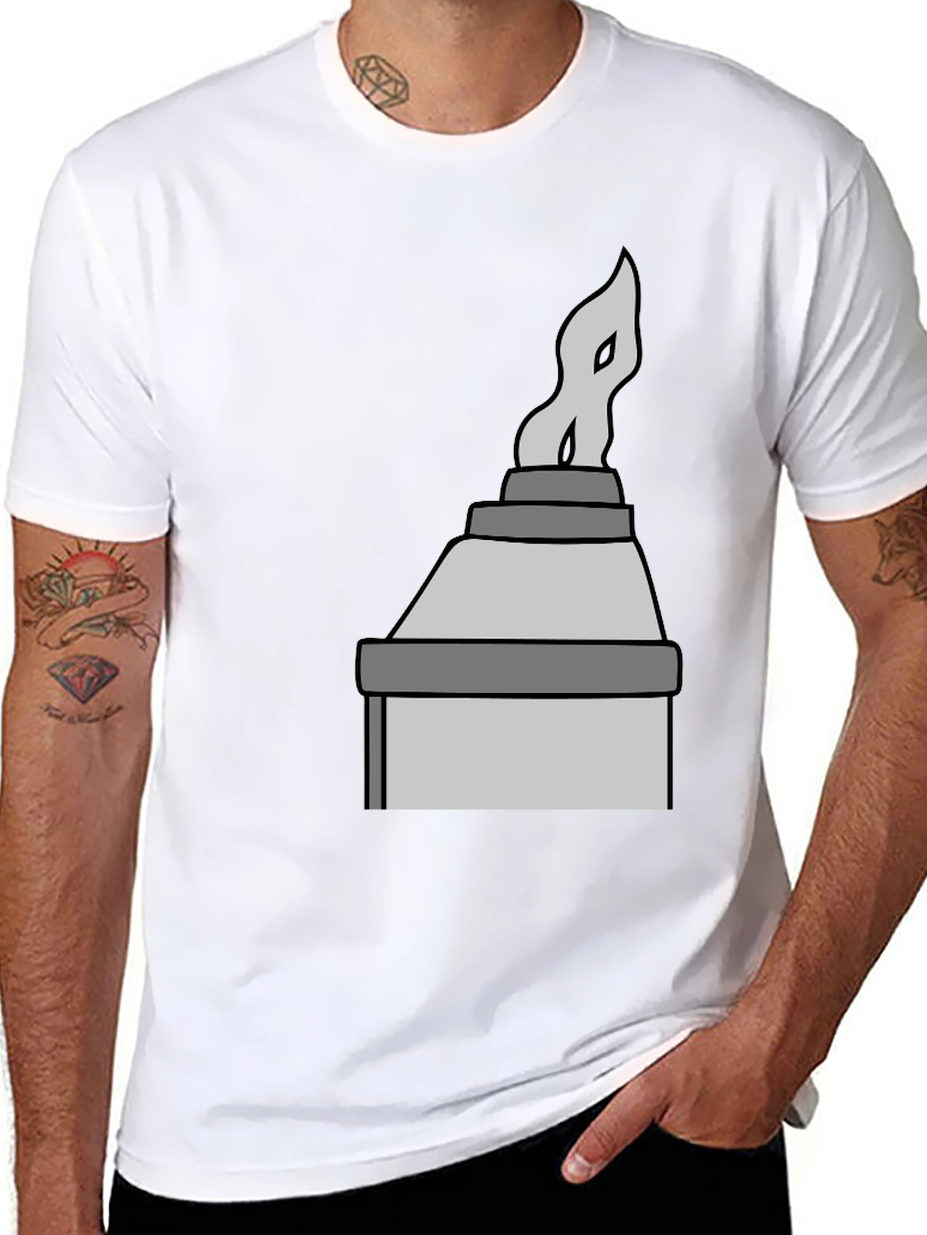 Stylized Chimney Stack Tee