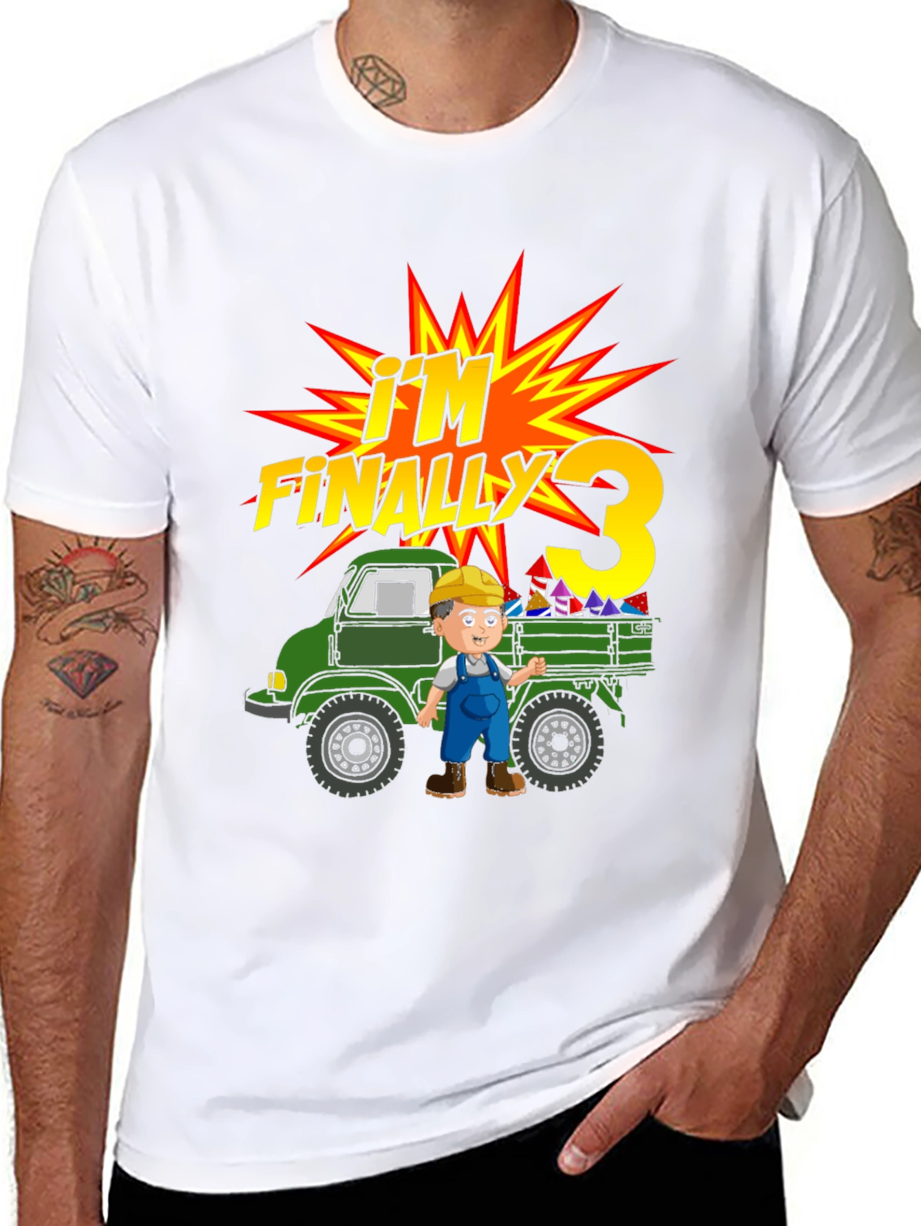 Im Finally Three Kids T-Shirt