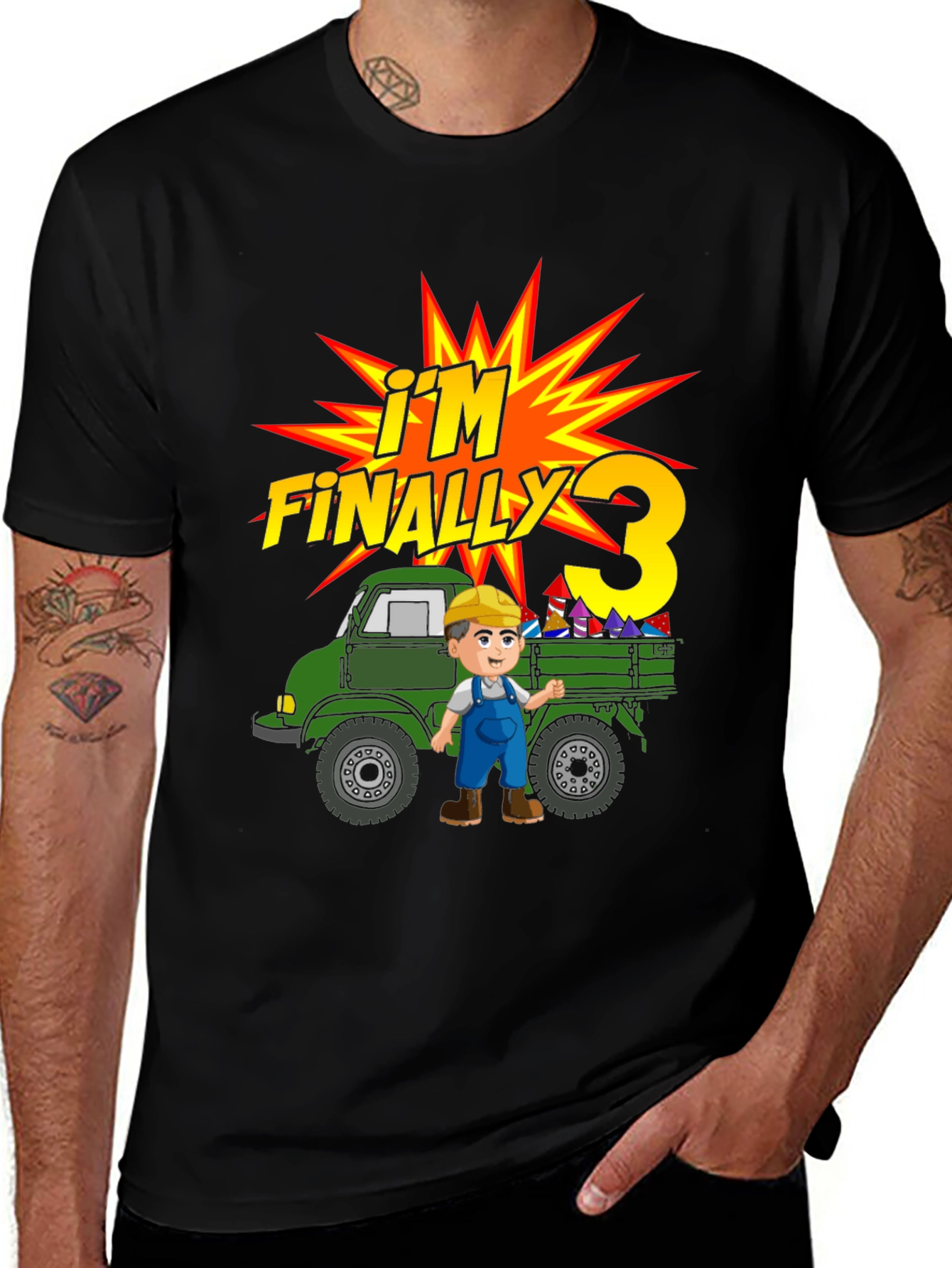 Im Finally Three Kids T-Shirt