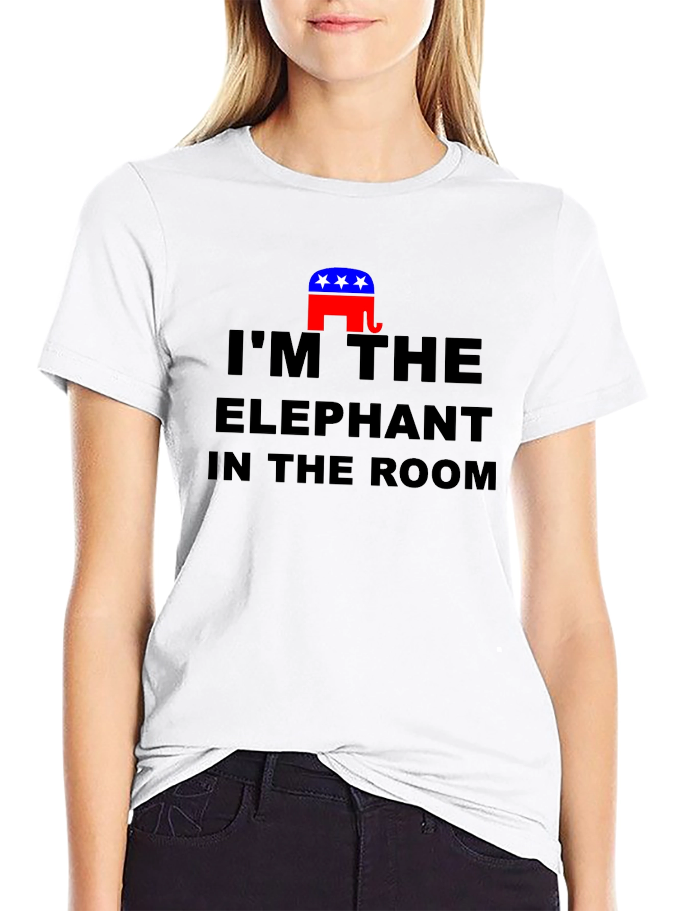 Political Humor T-Shirt - Elephant in the Room