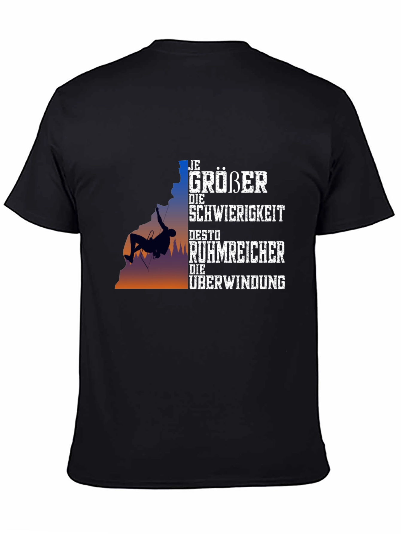Motivational Climbing T-Shirt - Overcome Challenges!