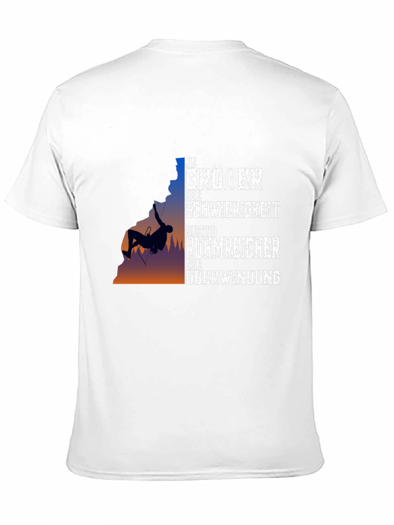 Motivational Climbing T-Shirt - Overcome Challenges!