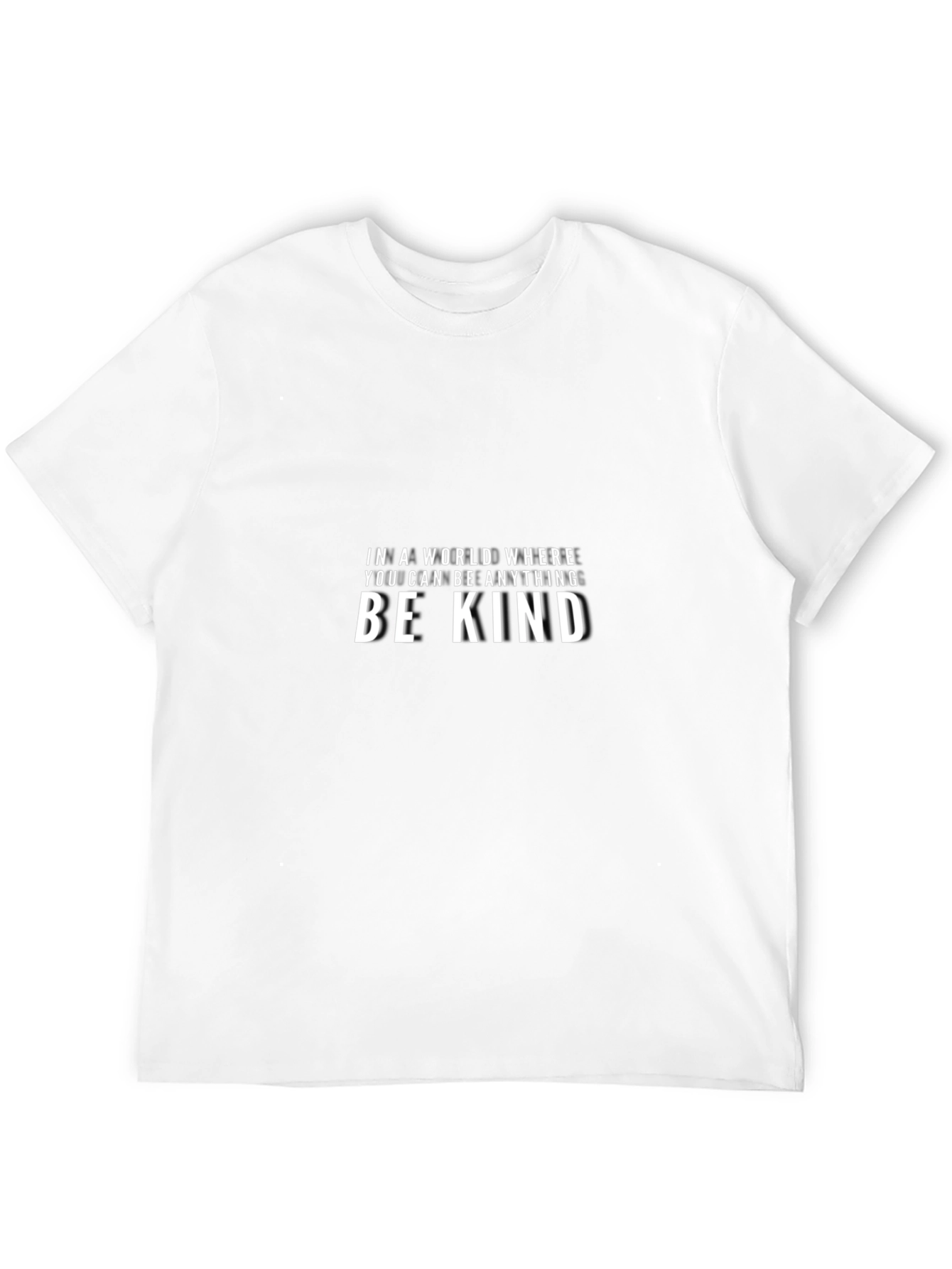 Be Kind Black Graphic Tee - Mens Casual T-Shirt