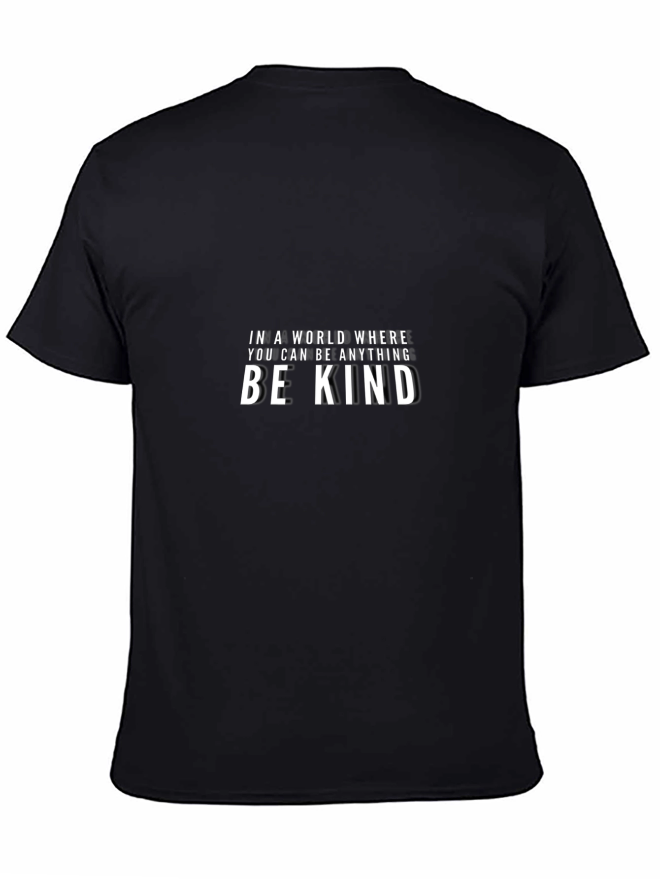 Be Kind Black Graphic Tee - Mens Casual T-Shirt