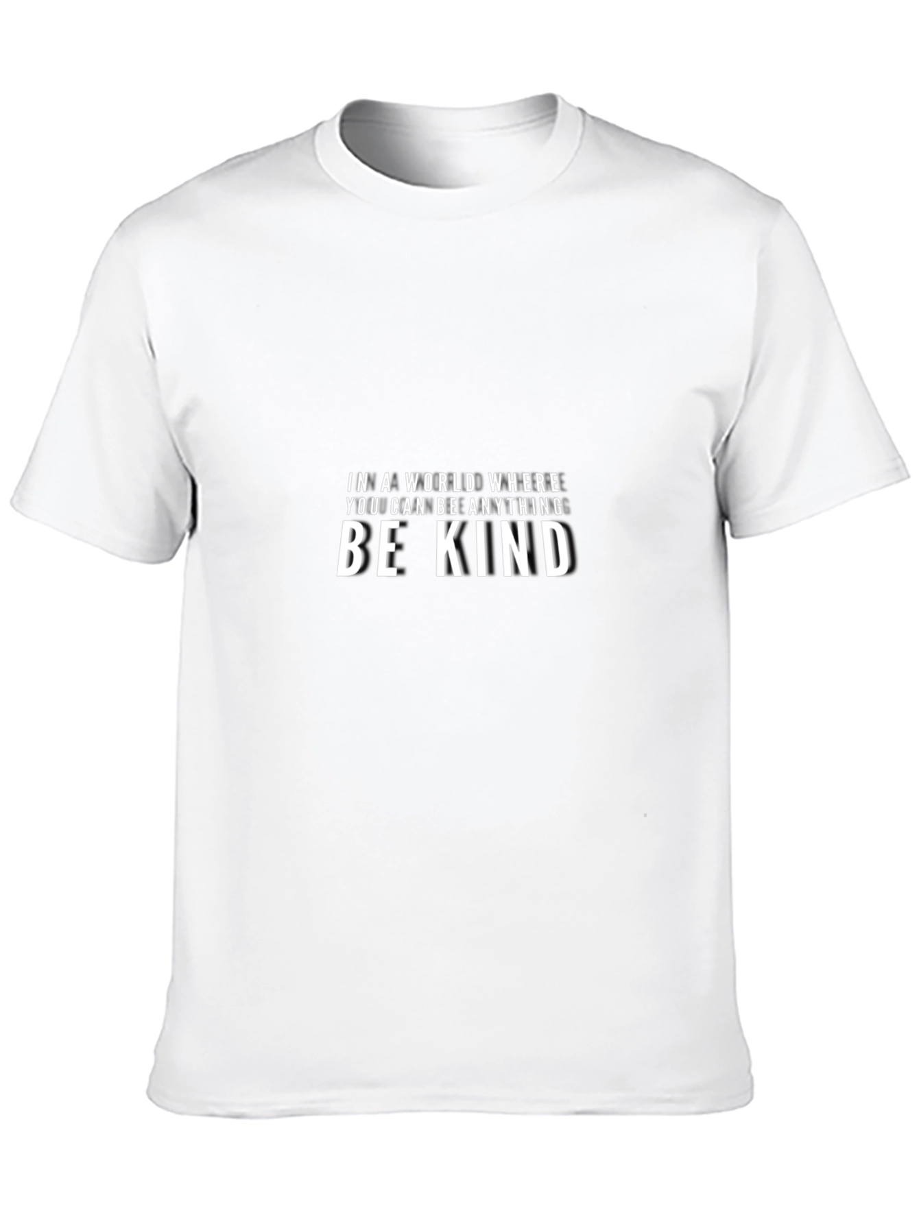 Be Kind Black Graphic Tee - Mens Casual T-Shirt