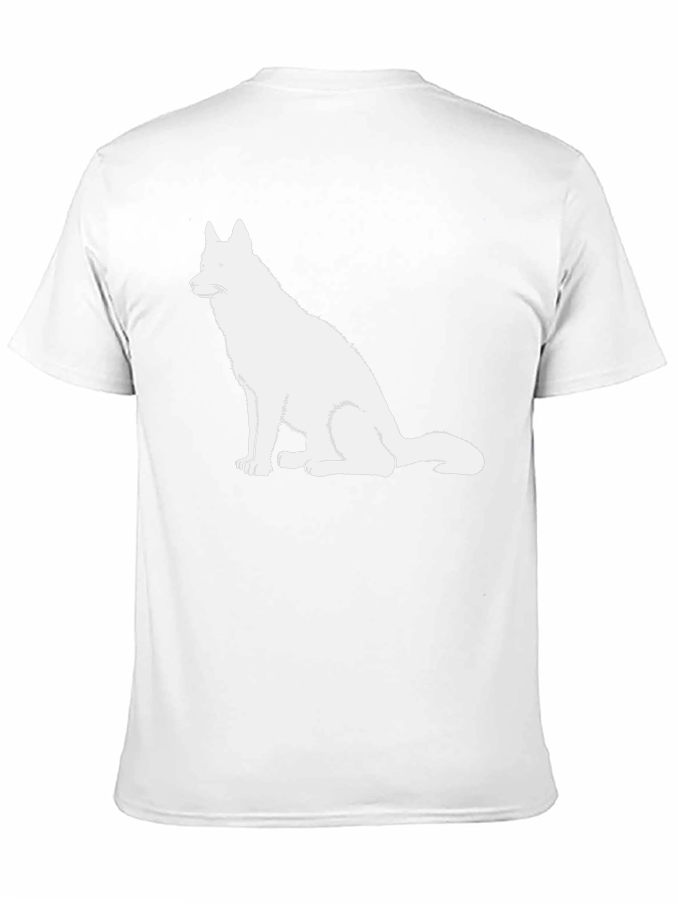 Dog Graphic Tee - Black Cotton T-Shirt