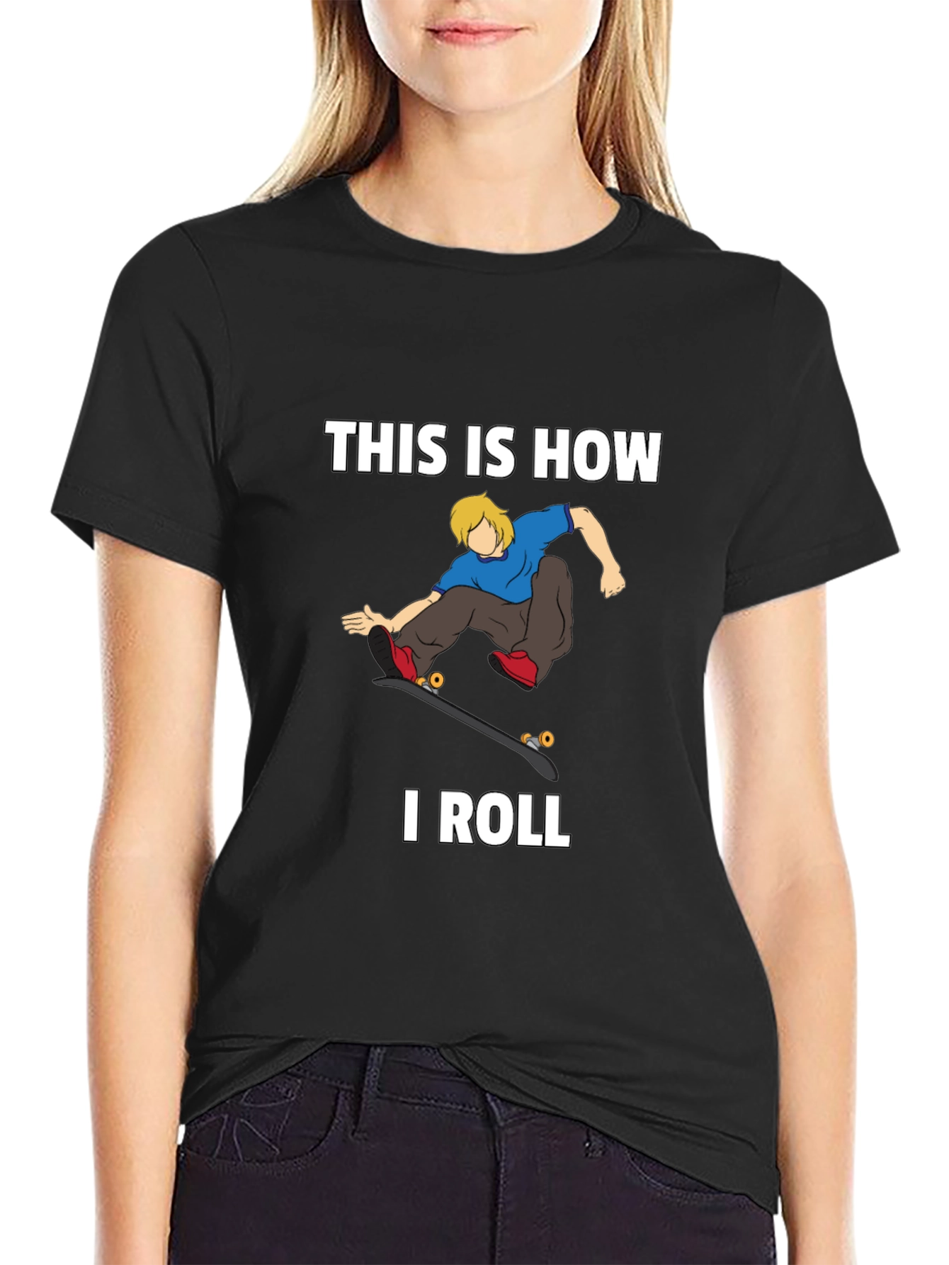 This is How I Roll Skater Graphic T-Shirt