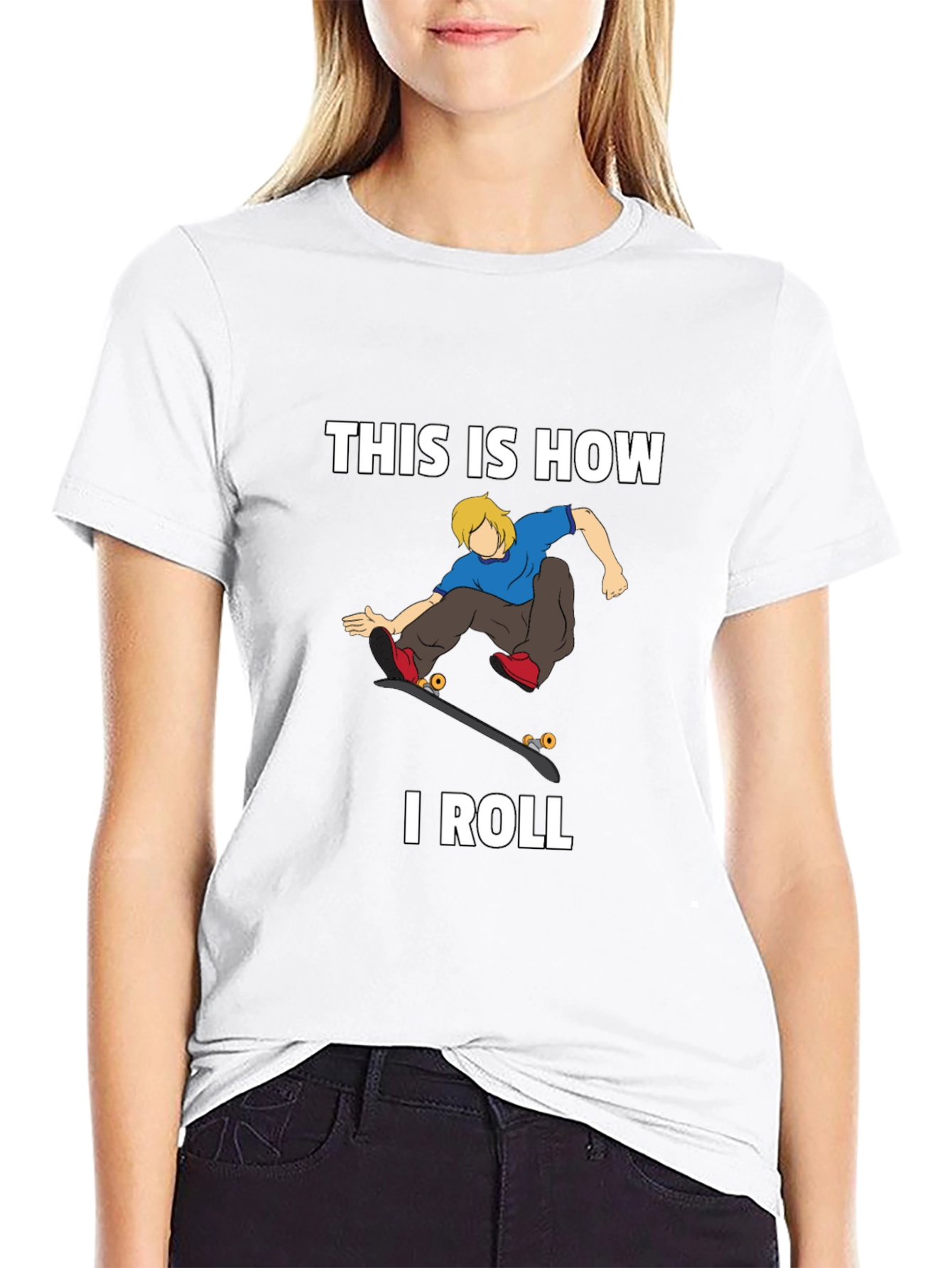 This is How I Roll Skater Graphic T-Shirt