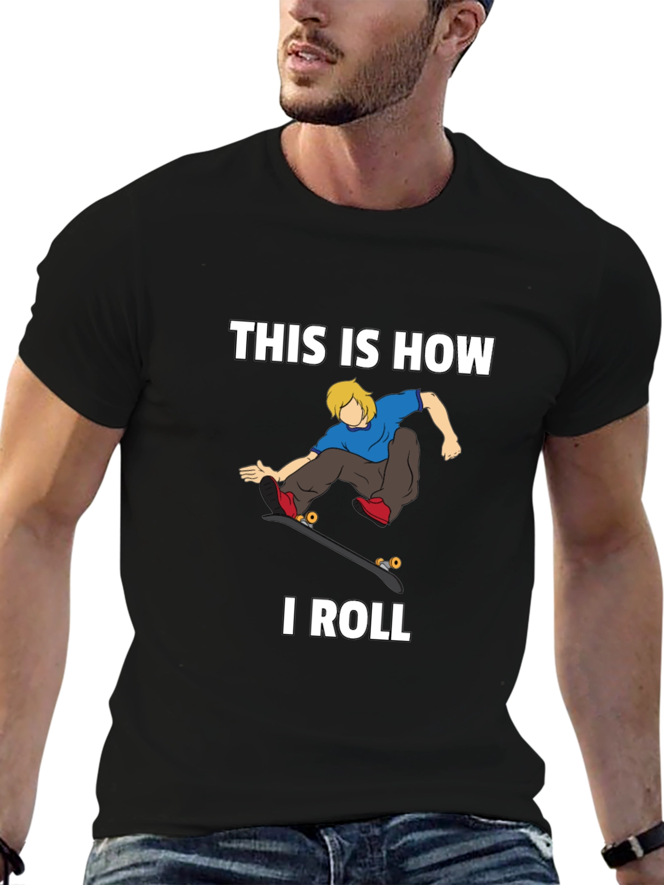 This is How I Roll Skater Graphic T-Shirt