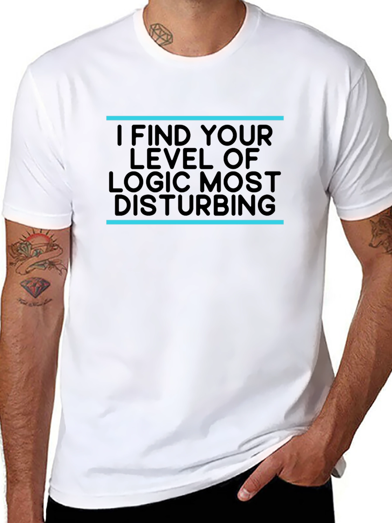 I Find Your Logic Disturbing Black T-Shirt
