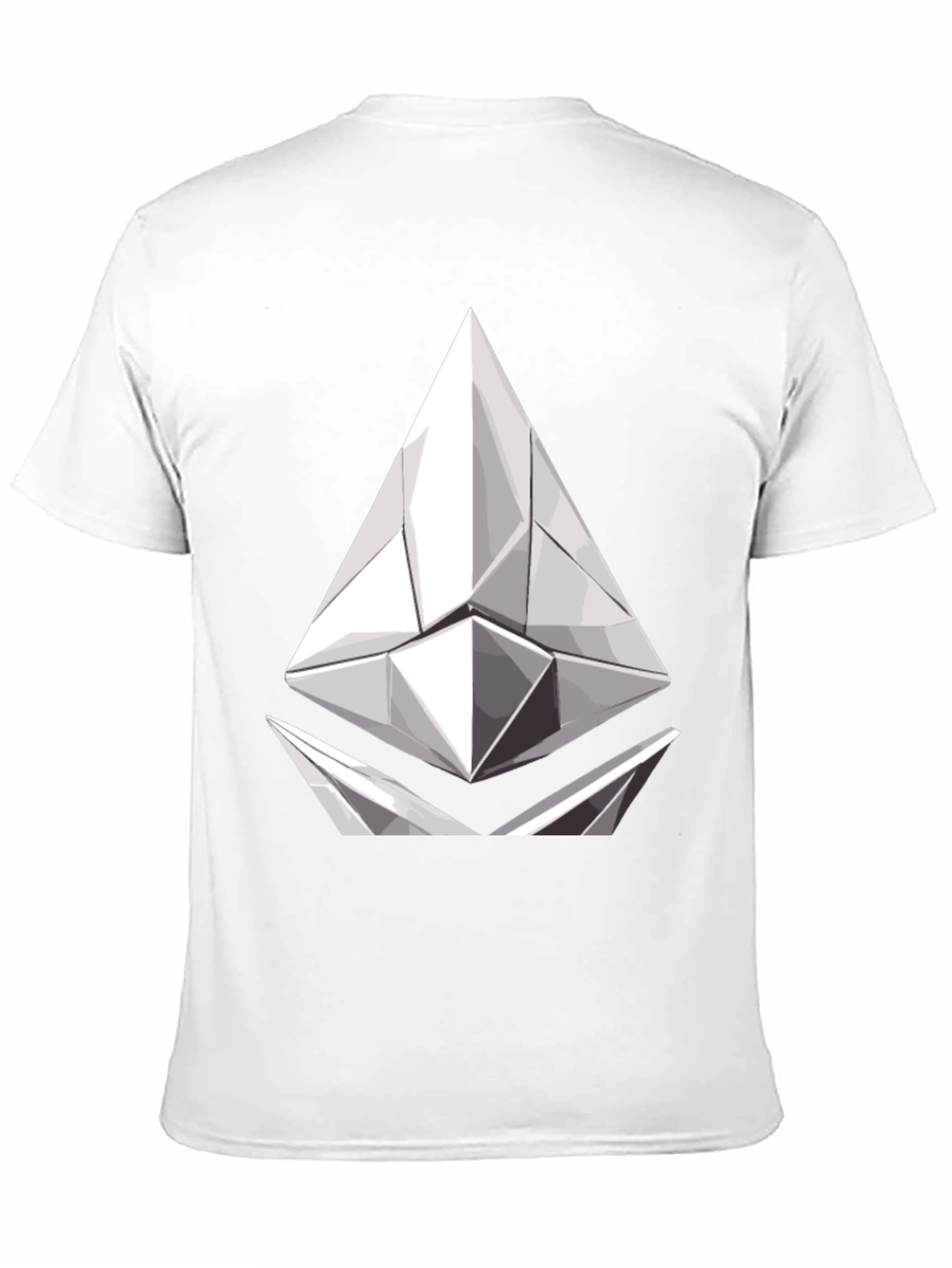Geometric Prism Graphic Tee - Modern Black T-Shirt