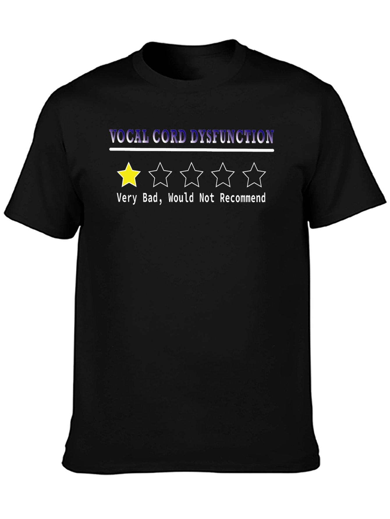 Vocal Cord Dysfunction Funny Graphic T-Shirt