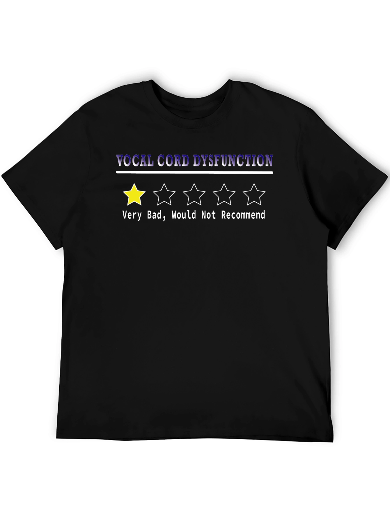 Vocal Cord Dysfunction Funny Graphic T-Shirt