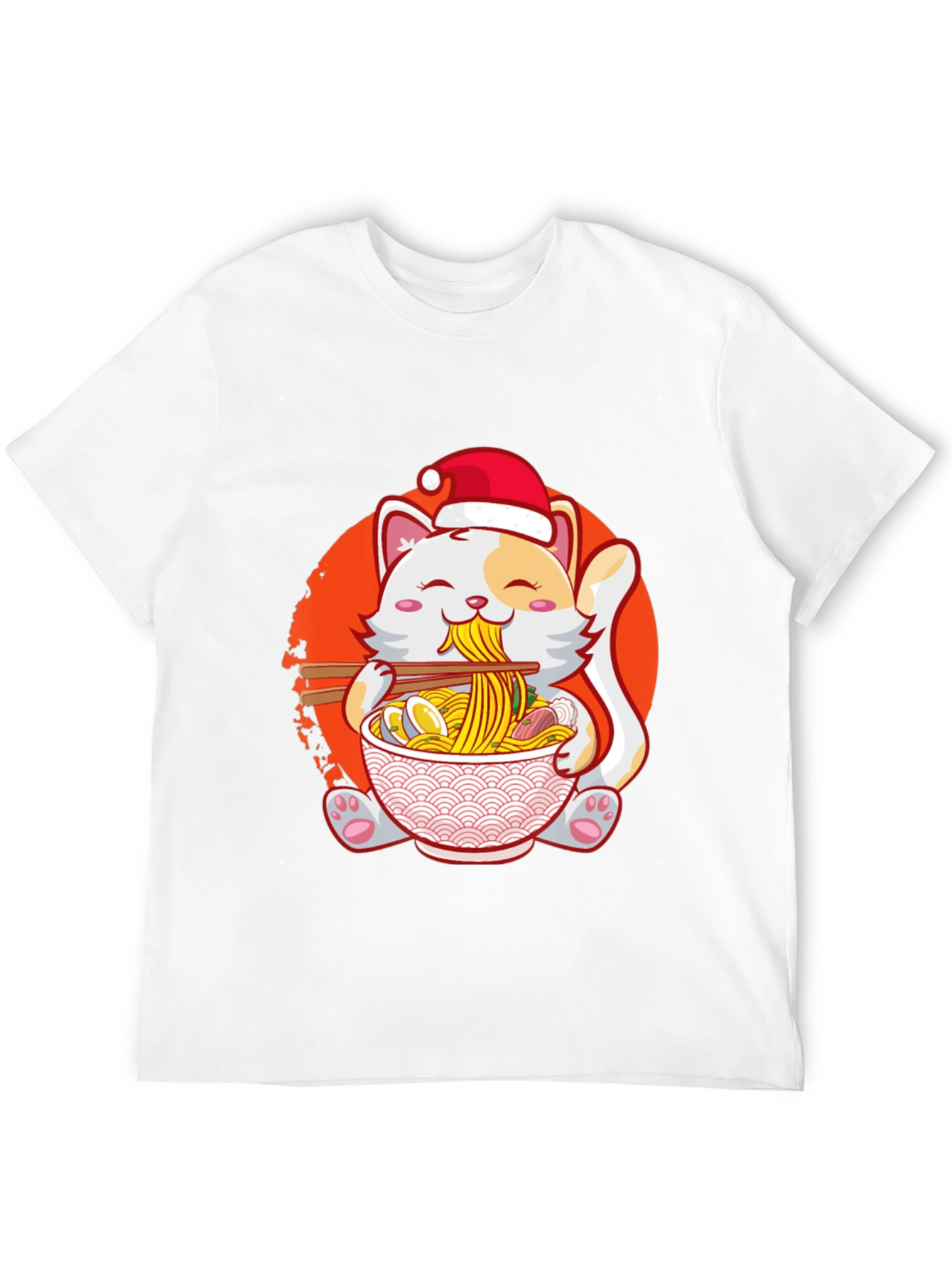 Ramen Cat Christmas T-Shirt