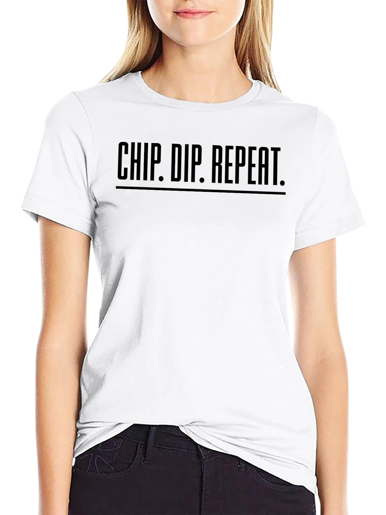 Chip. Dip. Repeat. T-Shirt - Foodie Tee