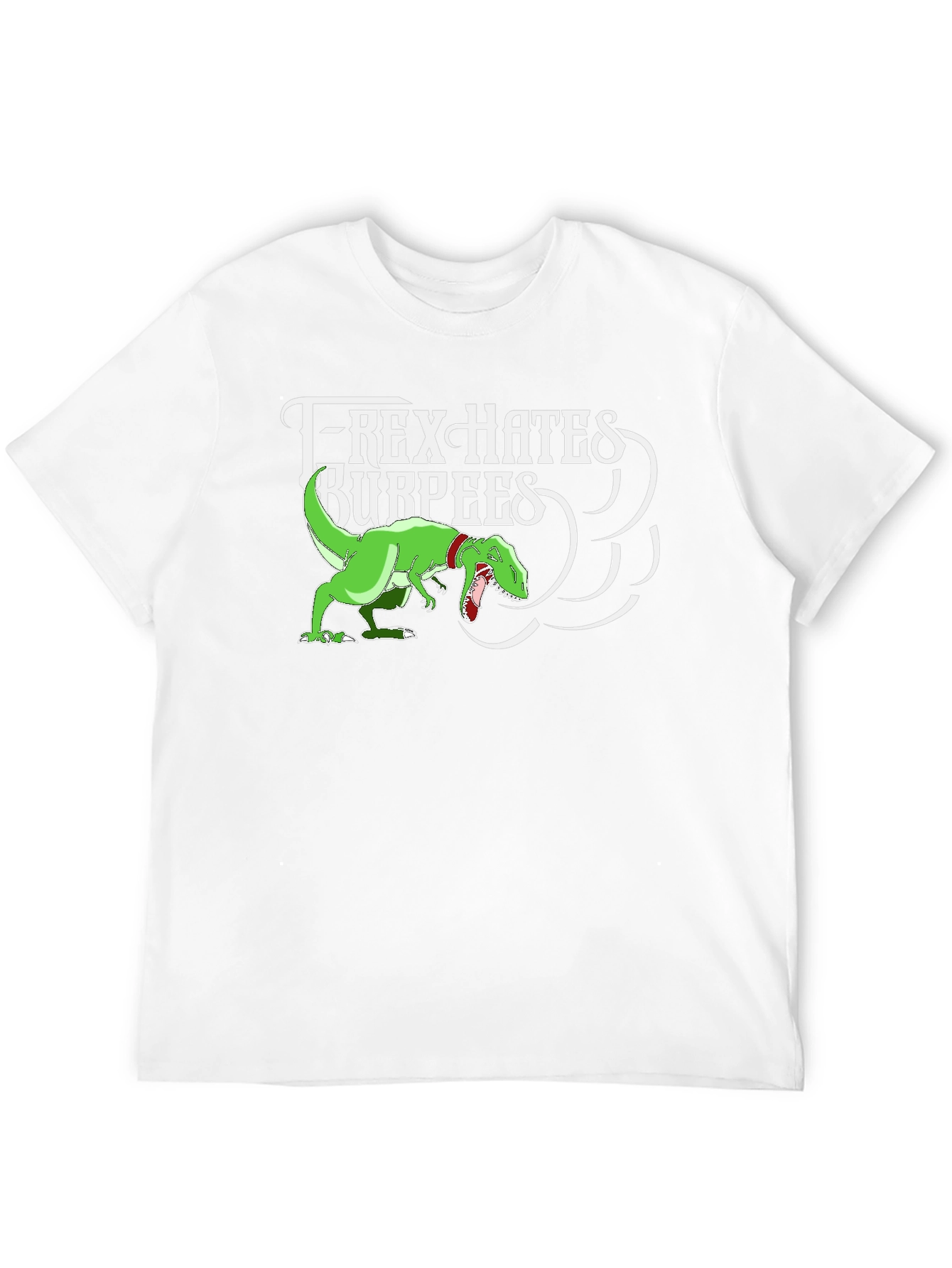 T-Rex Hates Burpees Graphic Tee - Black