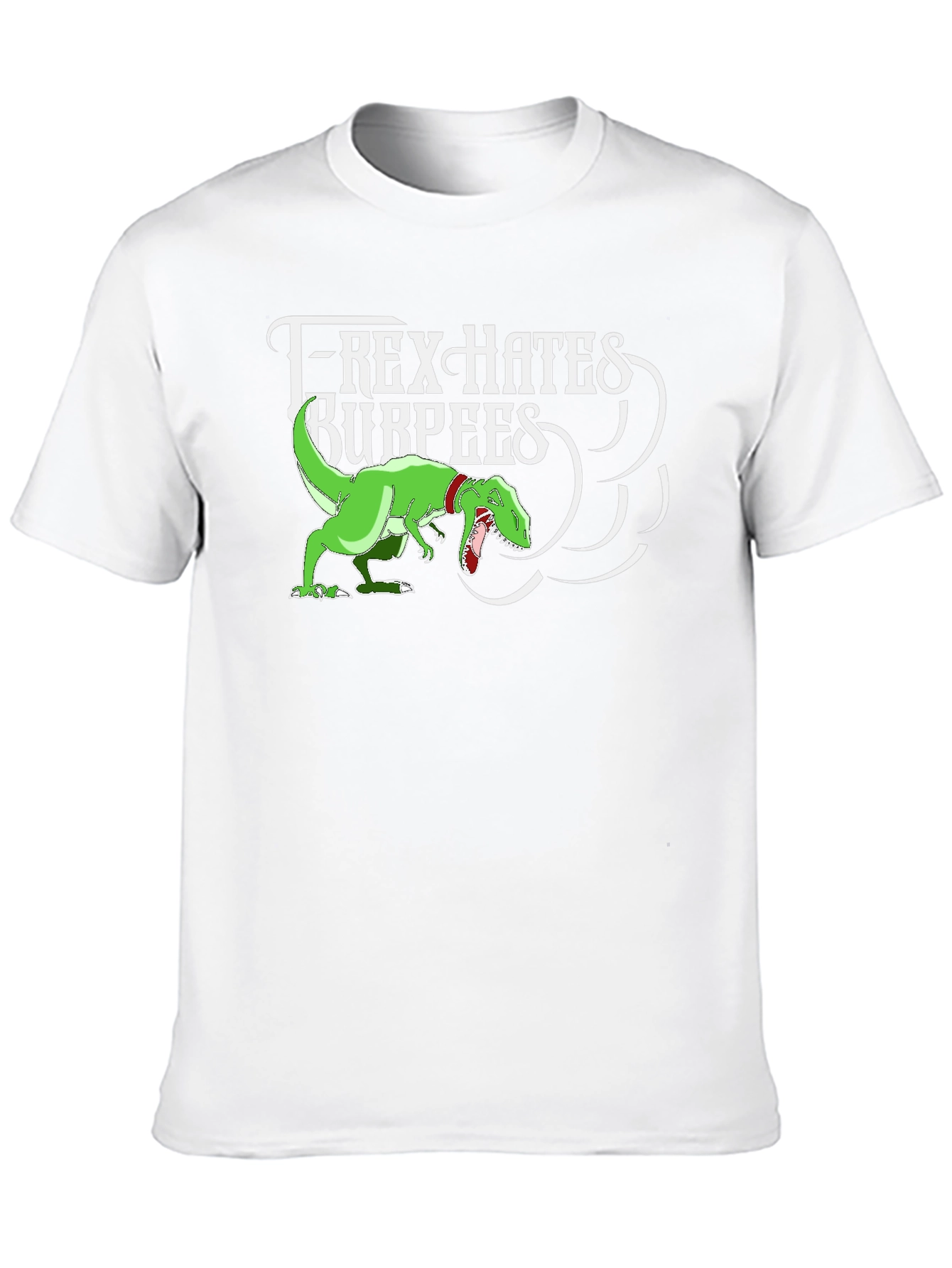 T-Rex Hates Burpees Graphic Tee - Black