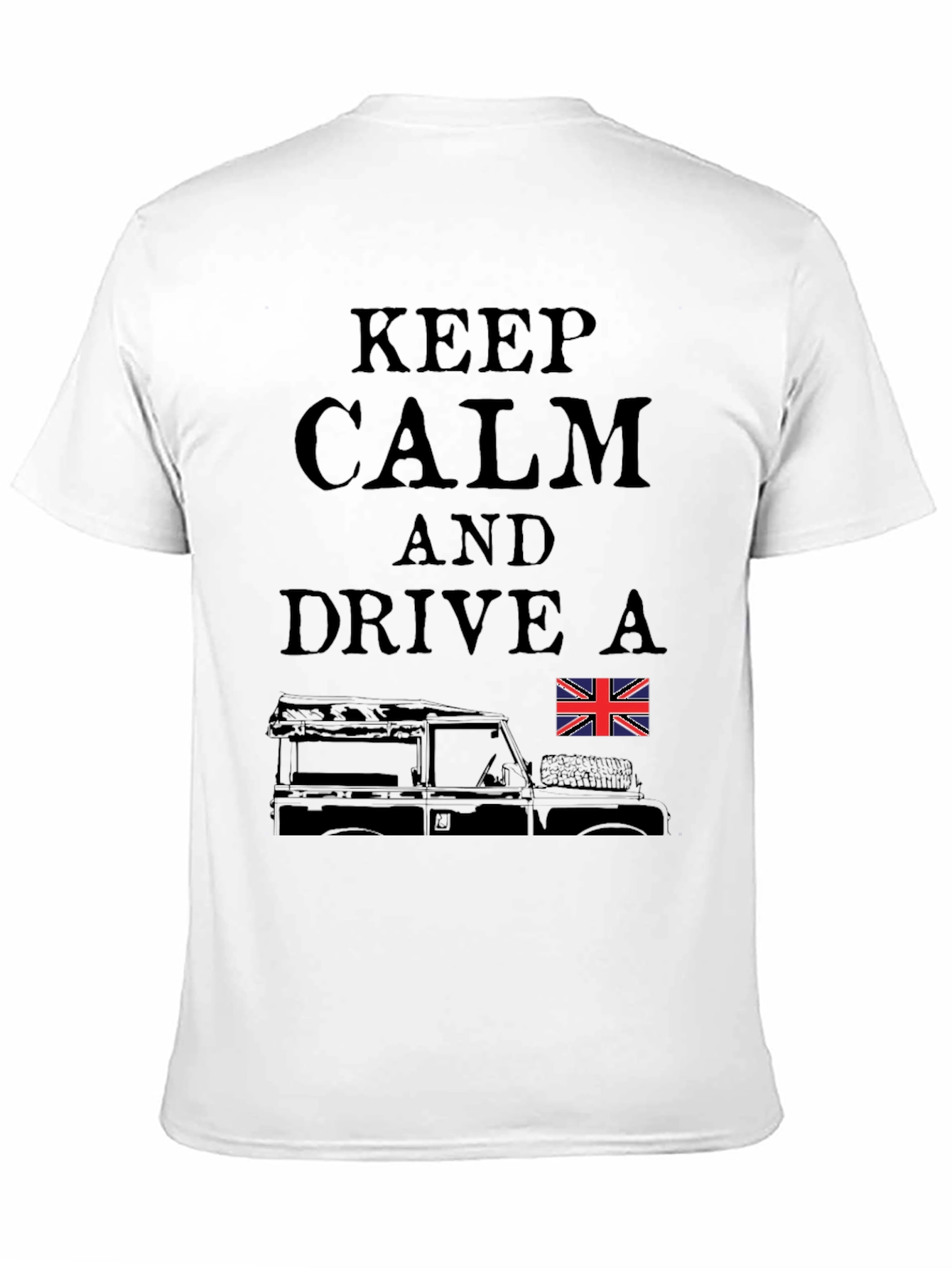 Keep Calm Drive a Land Rover T-Shirt - Black