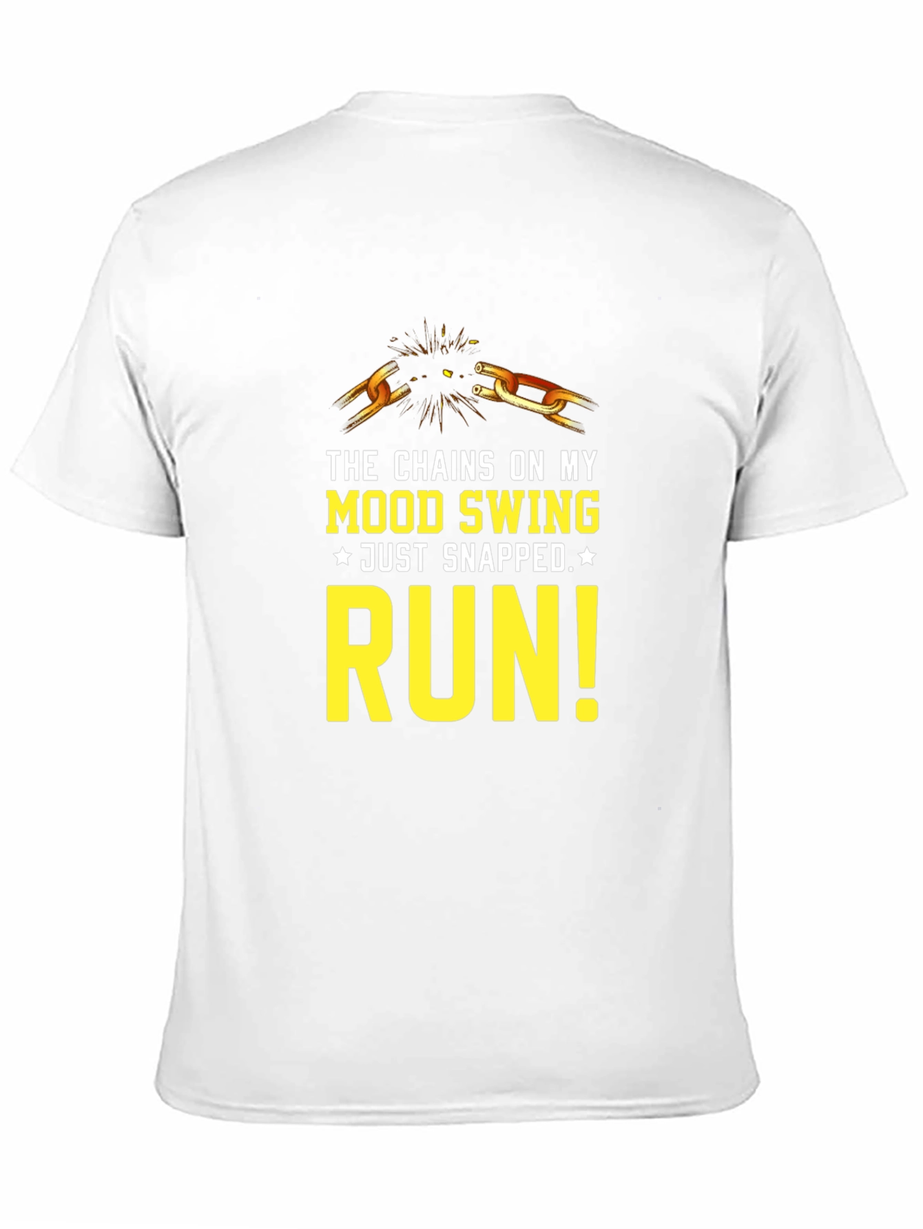 Mood Swing Snapped Run Graphic Tee - Black