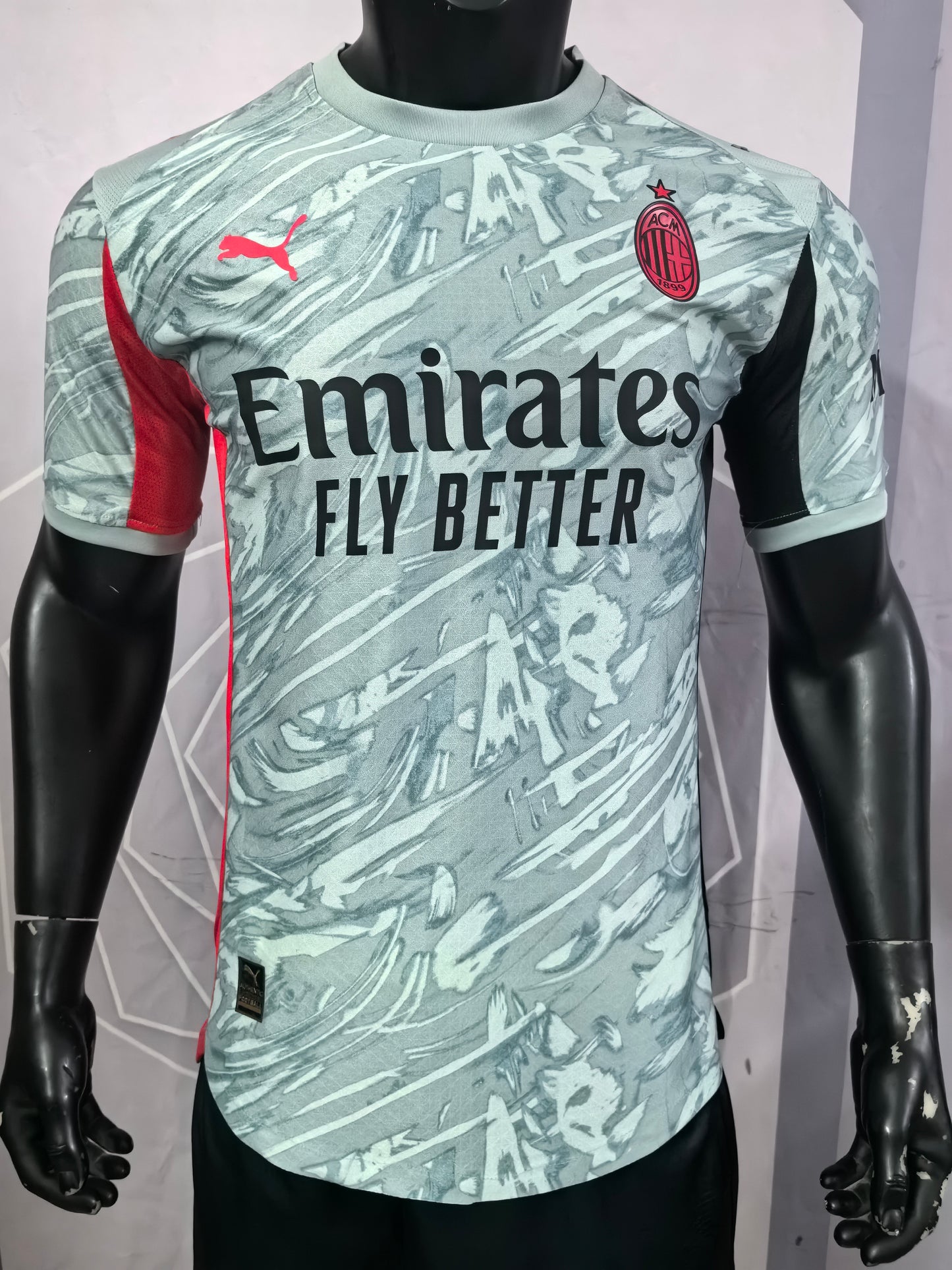 AC Milan 25-26 Light-Blue Player Version Soccer Jersey