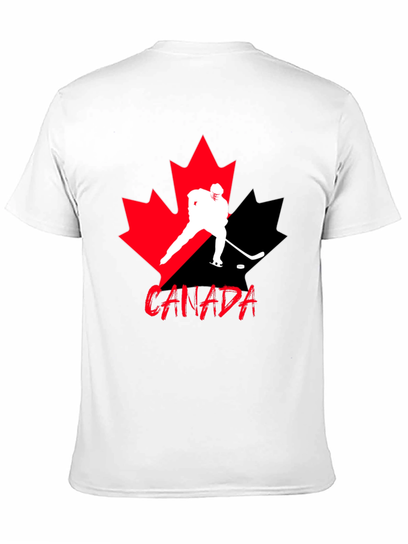 Canada Hockey T-Shirt - Maple Leaf Design