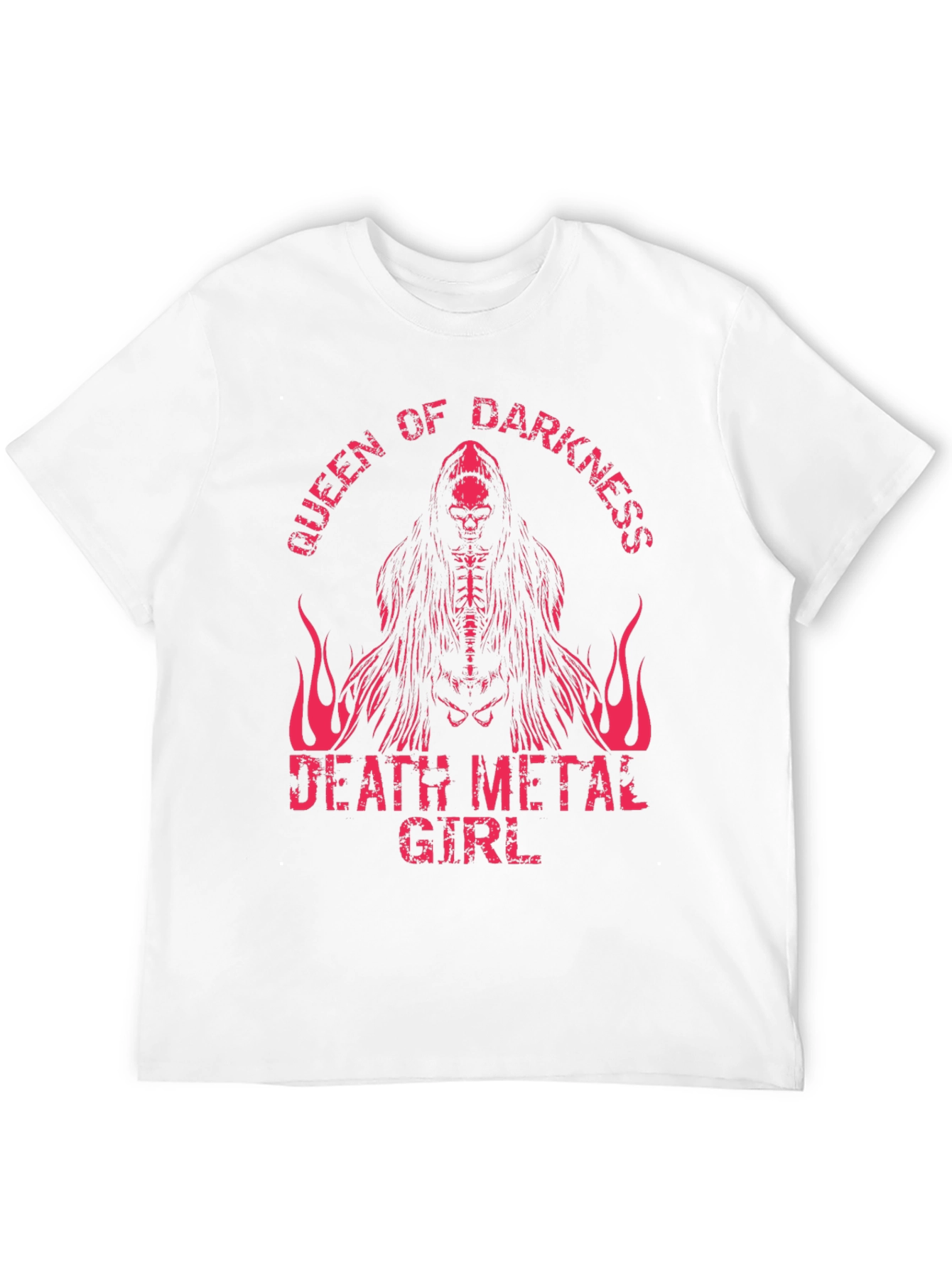Queen of Darkness Death Metal Girl Graphic Tee