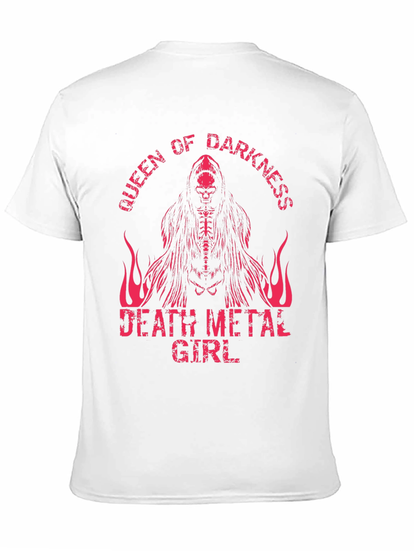 Queen of Darkness Death Metal Girl Graphic Tee