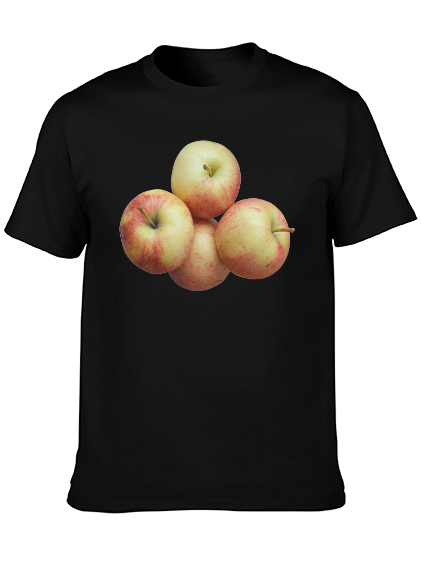 Apple Stack Graphic Tee - Soft Cotton Comfort