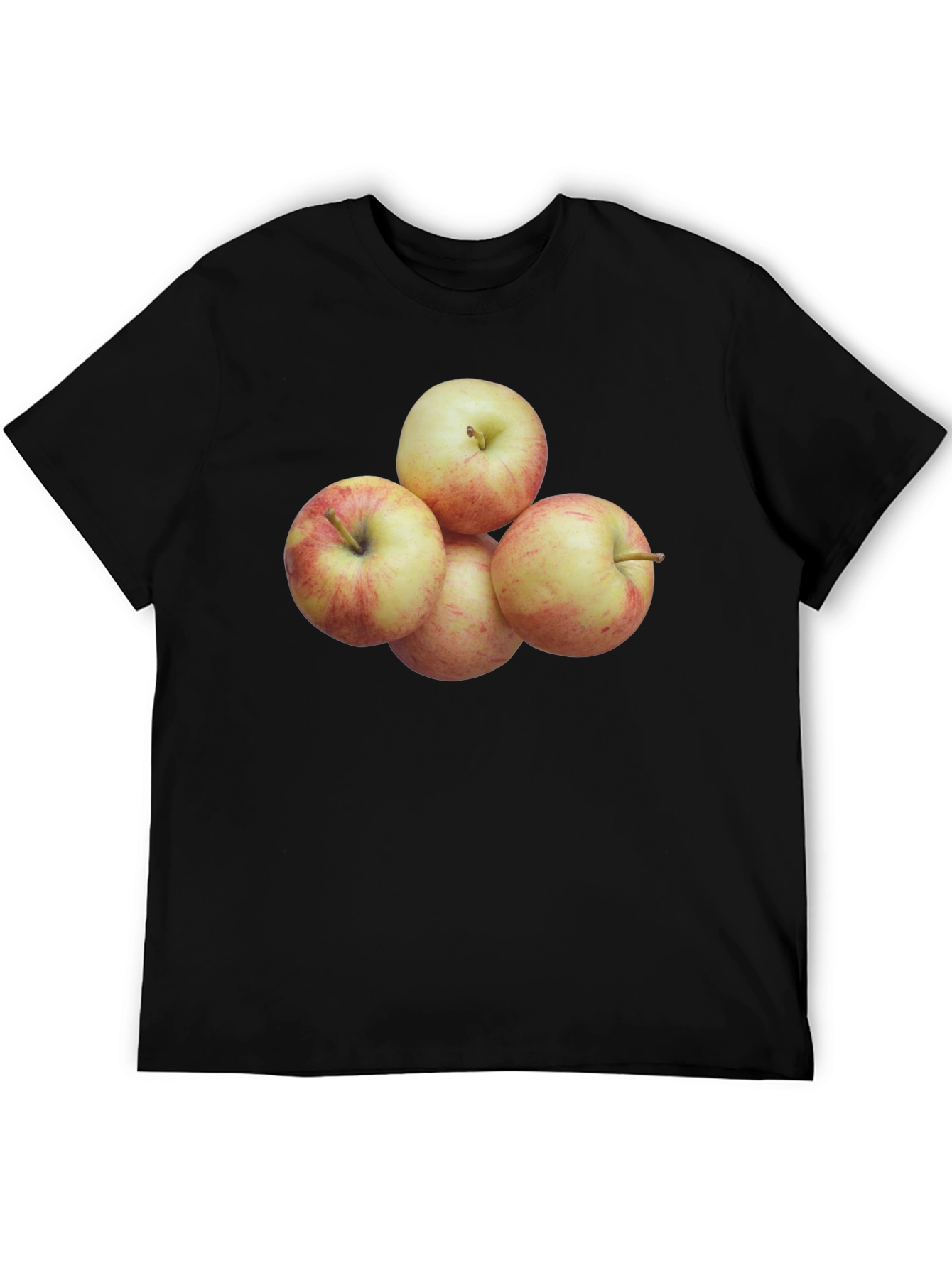 Apple Stack Graphic Tee - Soft Cotton Comfort
