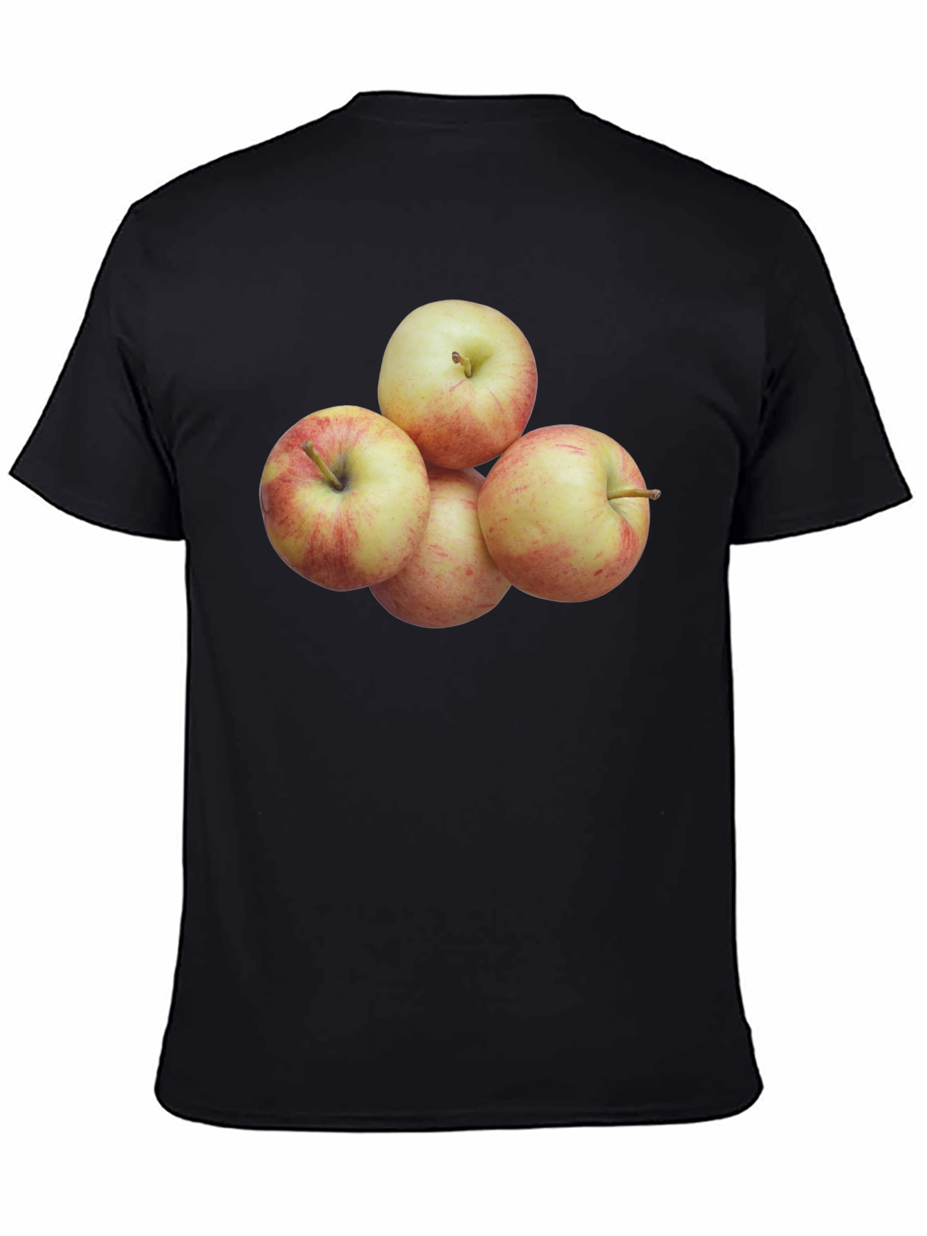 Apple Stack Graphic Tee - Soft Cotton Comfort