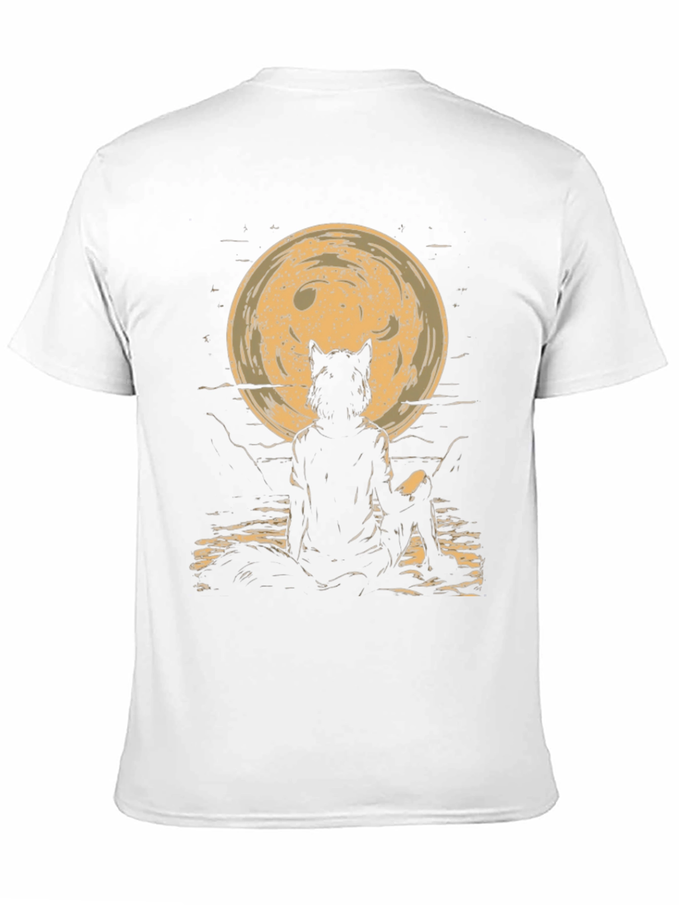 Wolf Moon Graphic T-Shirt - Black