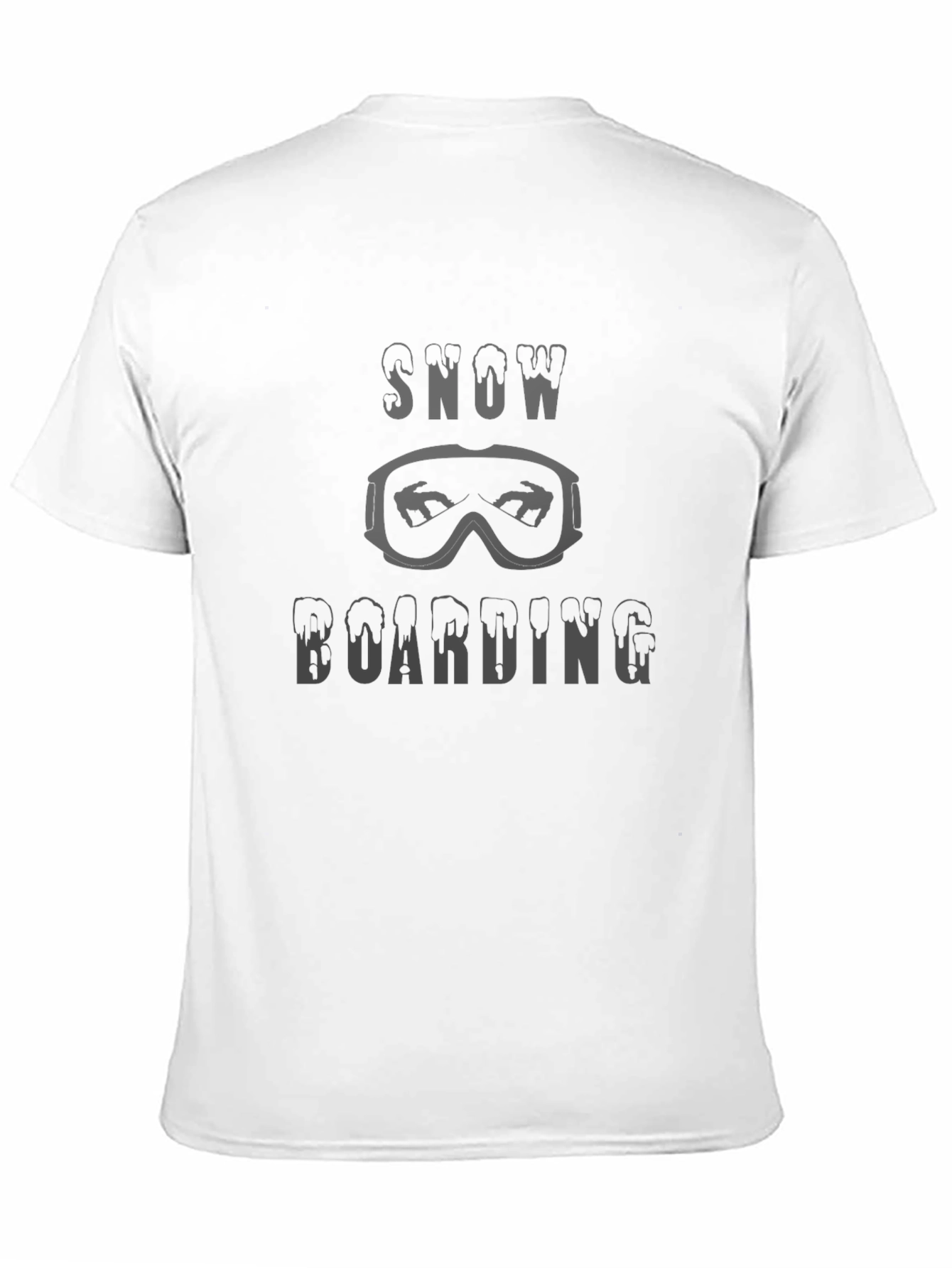 Snowboarding Graphic T-Shirt - Black