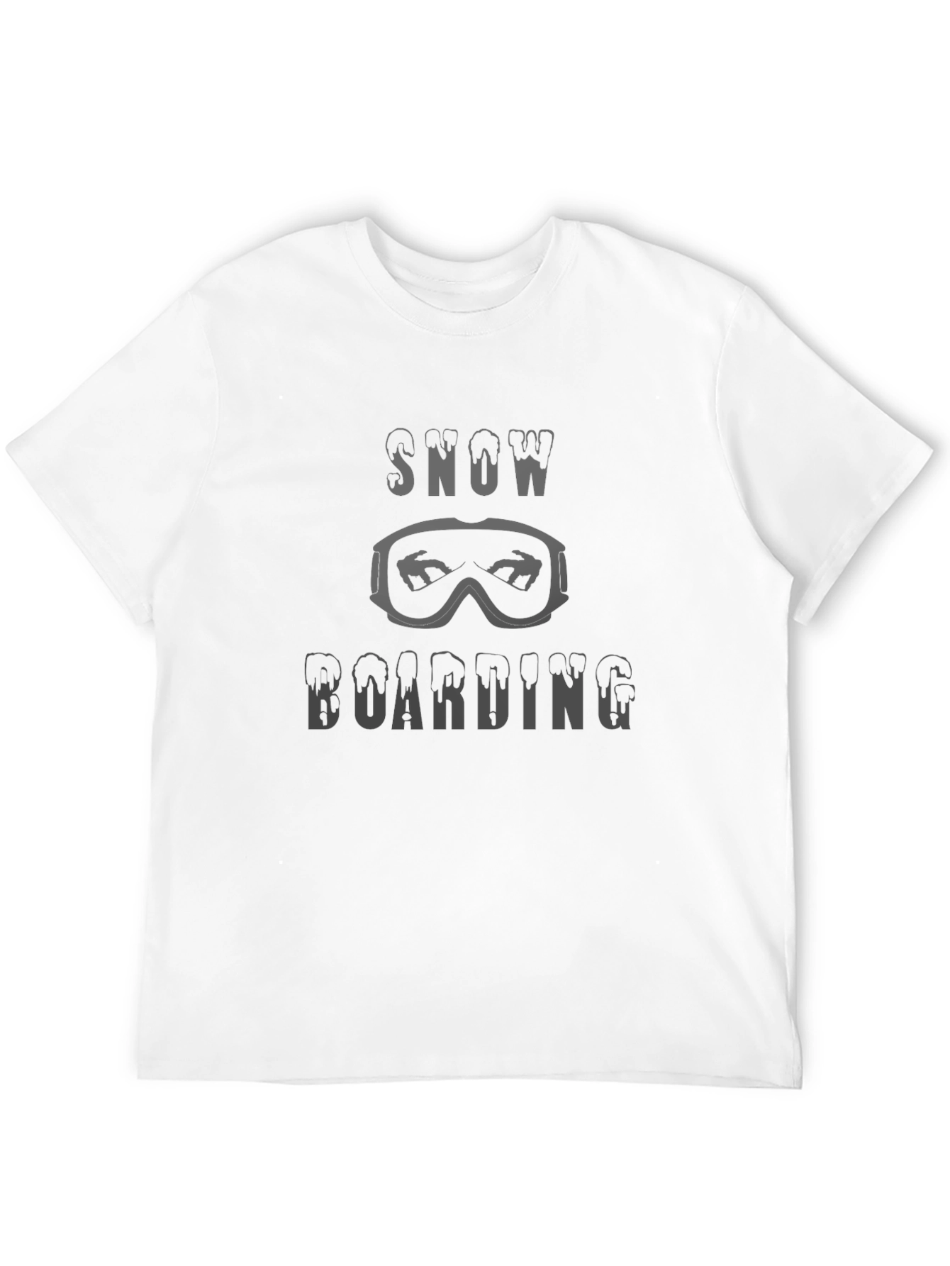 Snowboarding Graphic T-Shirt - Black