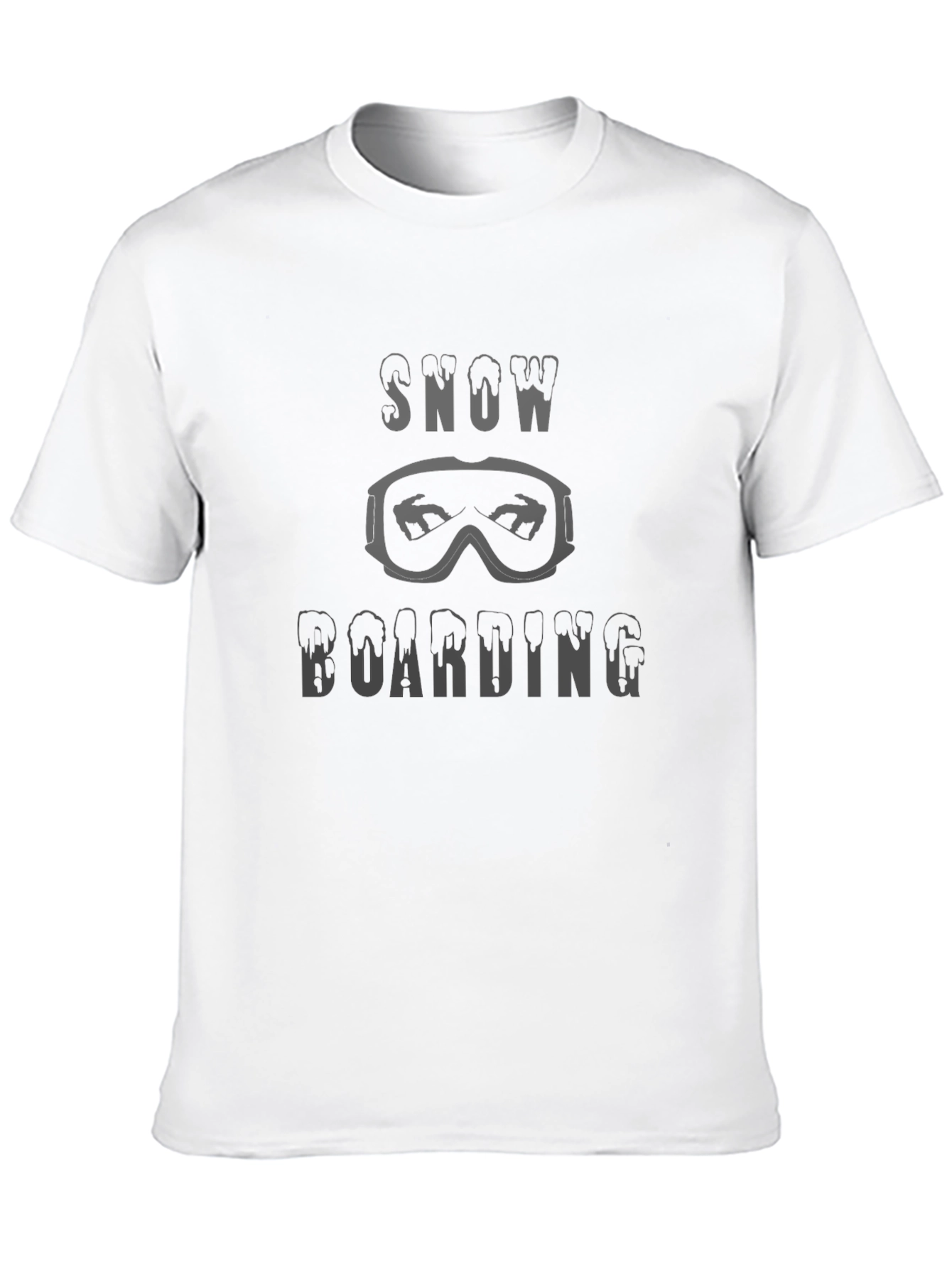Snowboarding Graphic T-Shirt - Black