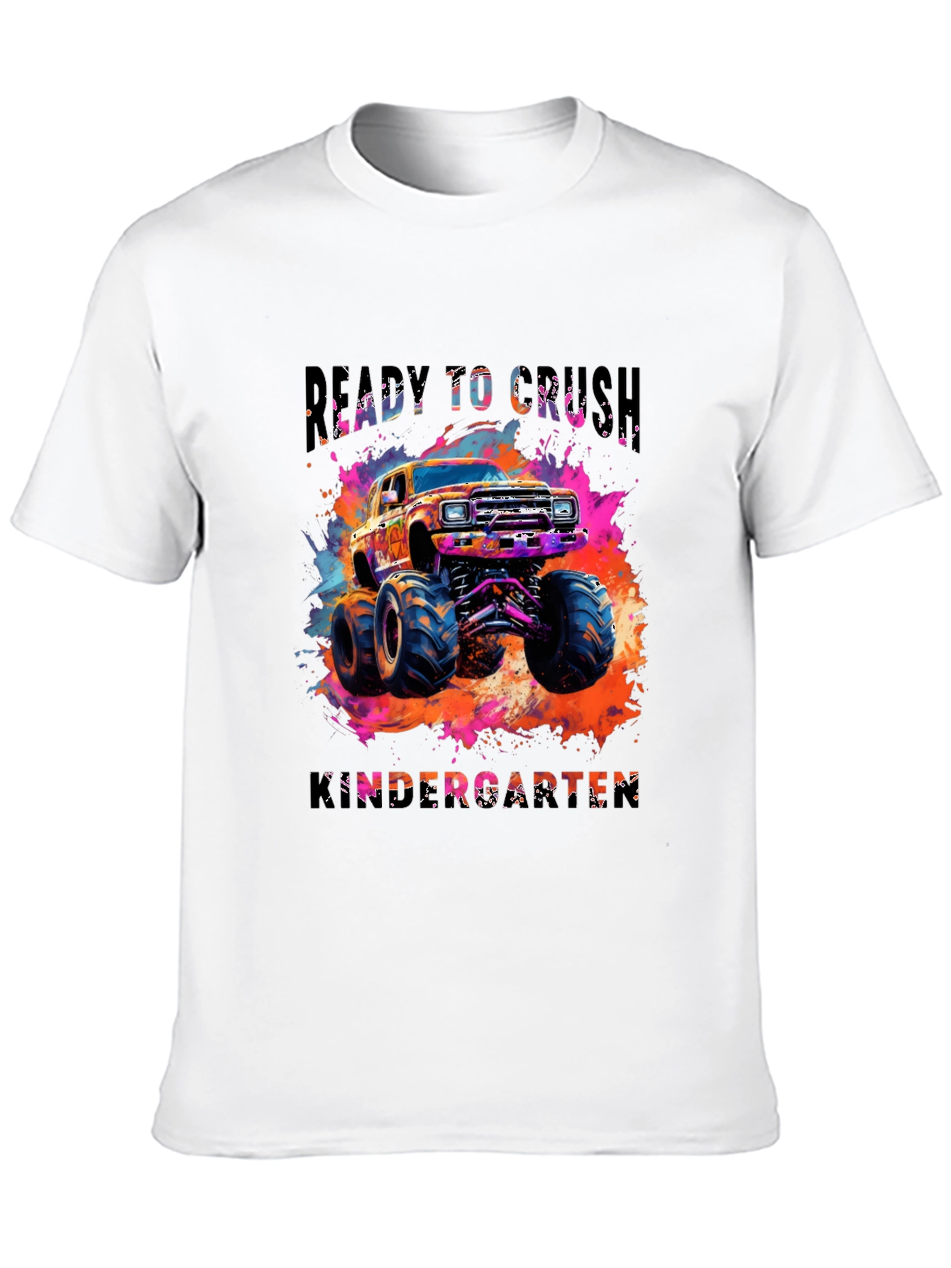 Ready to Crush Kindergarten Monster Truck Tee