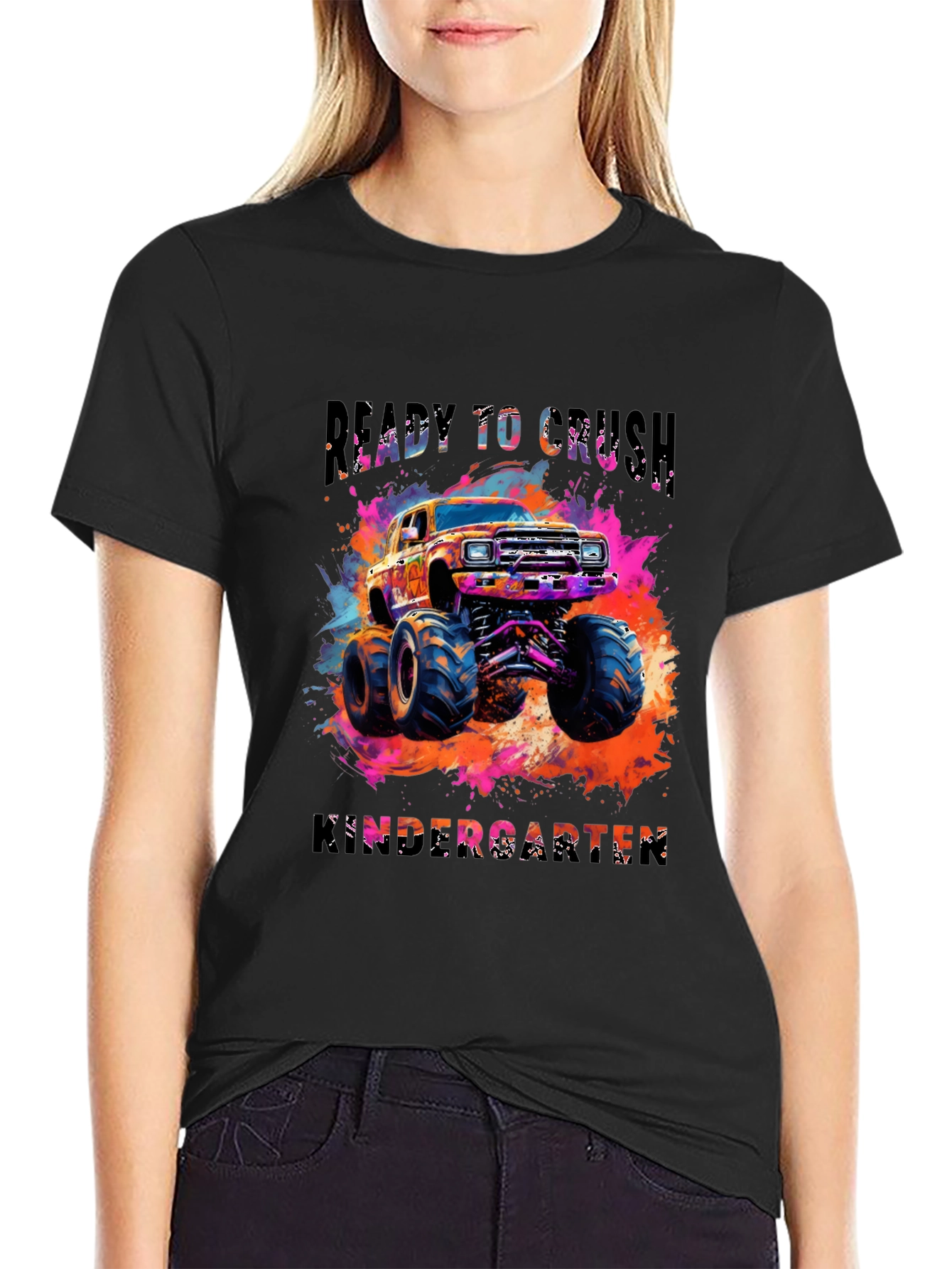 Ready to Crush Kindergarten Monster Truck Tee