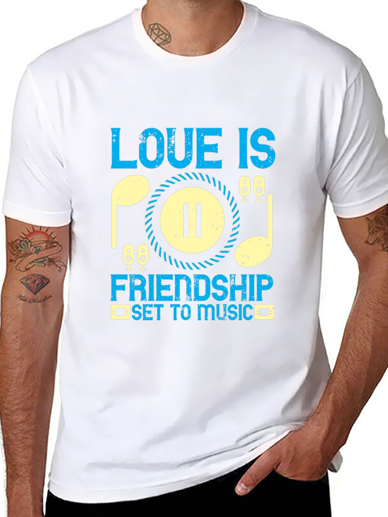 Love is Friendship Music T-Shirt