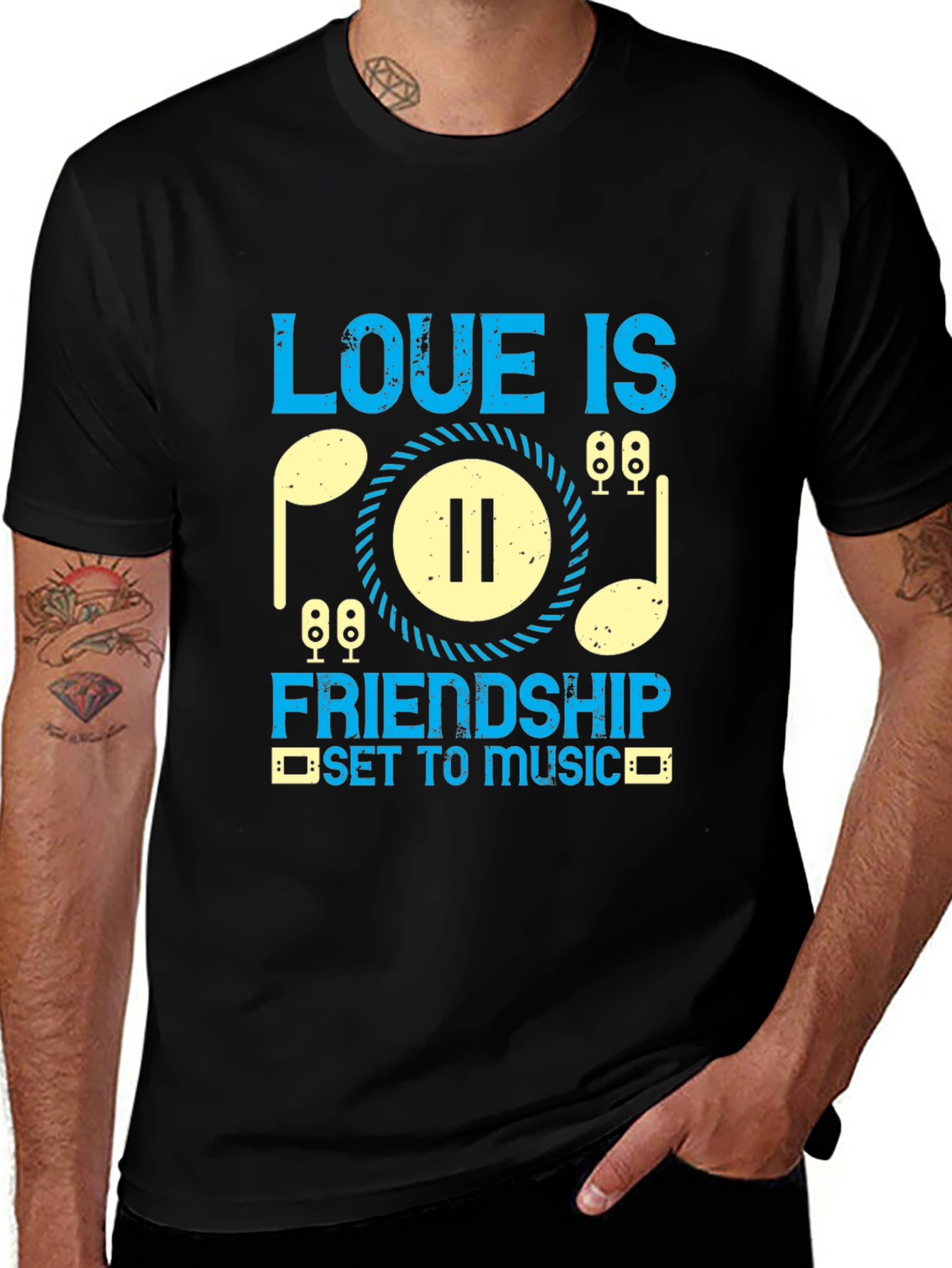 Love is Friendship Music T-Shirt