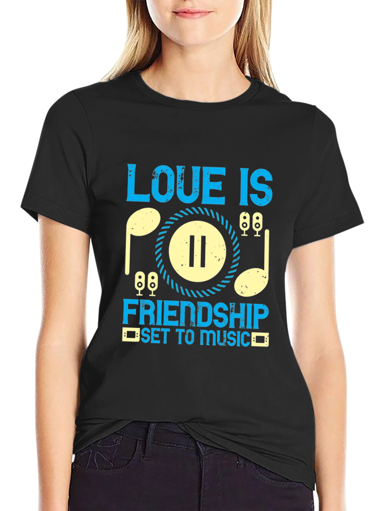 Love is Friendship Music T-Shirt