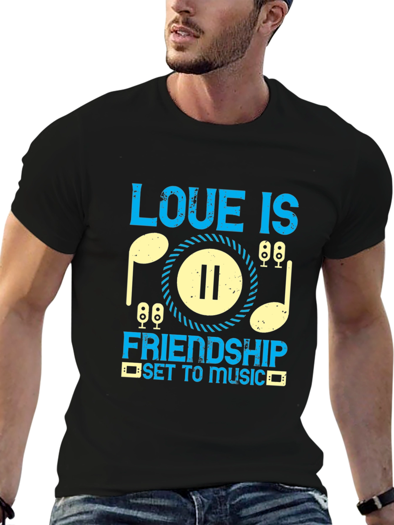 Love is Friendship Music T-Shirt