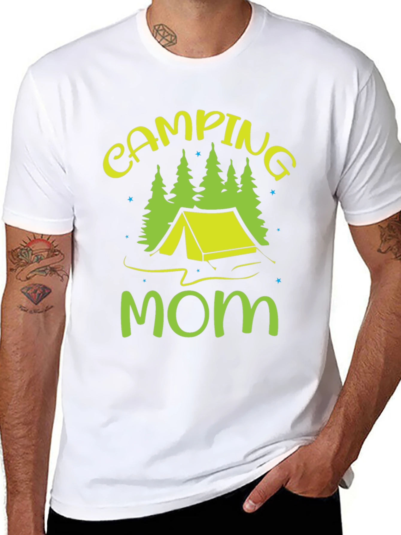 Camping Mom Graphic Tee - Outdoor Adventure Shirt