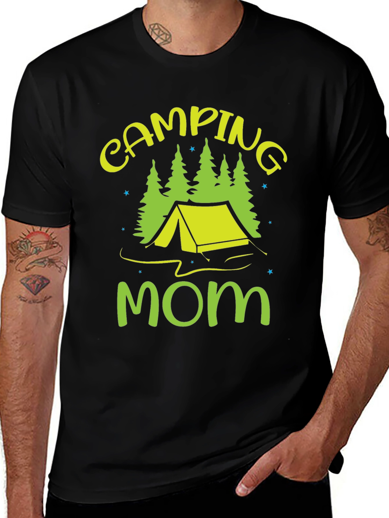 Camping Mom Graphic Tee - Outdoor Adventure Shirt